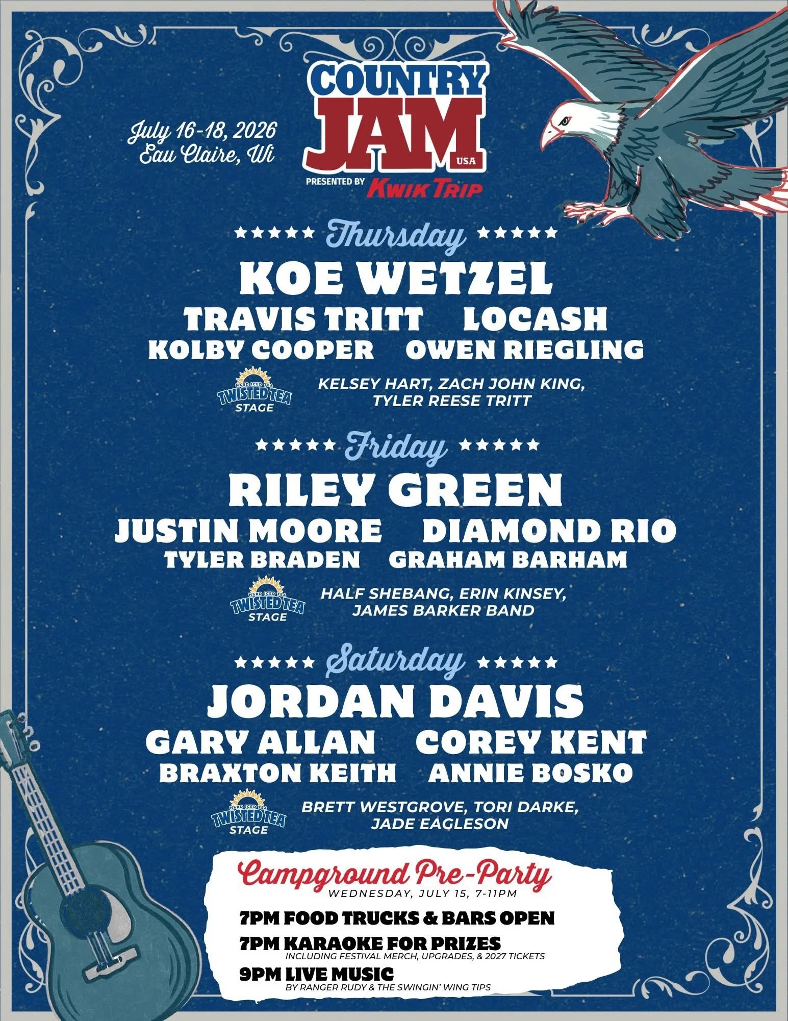 Big few months ahead and this one I&rsquo;m so excited for!!!
@countryjamusa I cannot wait to meet y&rsquo;all and bring my Aussie rhinestones and sass to your festival 🇺🇸🤠

#wisconsin #countryjam #usa #countryfestival