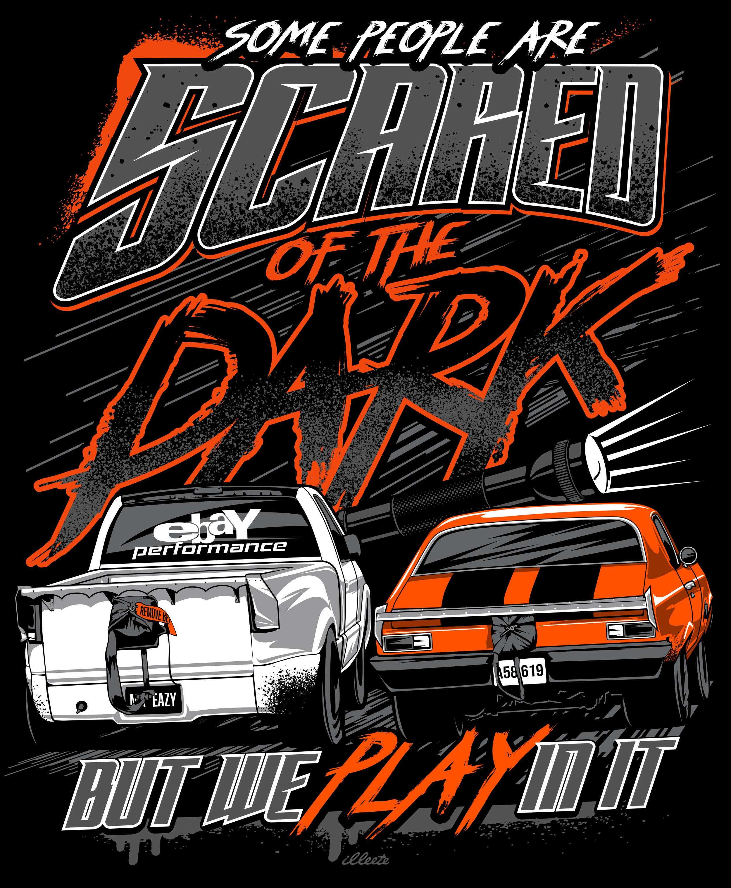 Scared of the dark Lets play Drawn orange flashlight.jpg