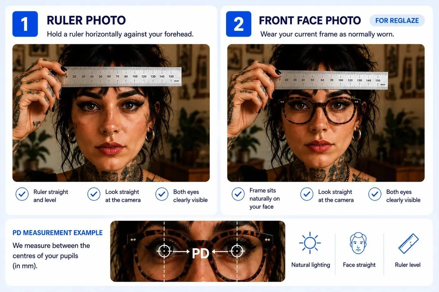 How to measure your PD for Tailored Optical lenses
