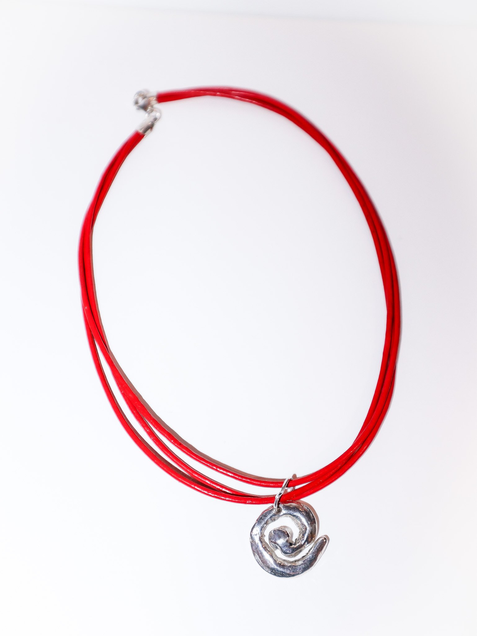 Spiral on Red