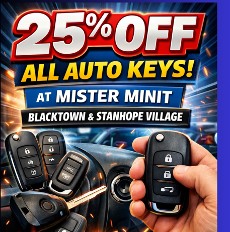 25% Off Auto Keys