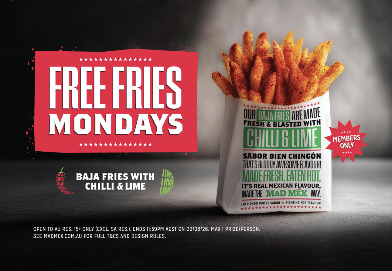 FREE FRIES MONDAY