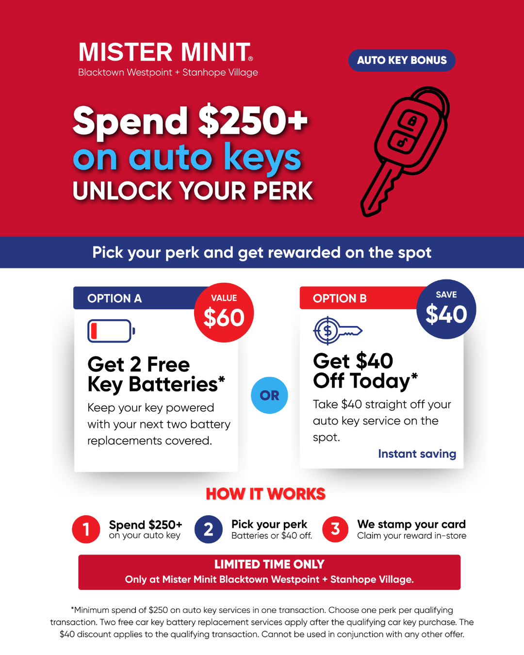 Mister Minit Pick Your Perk