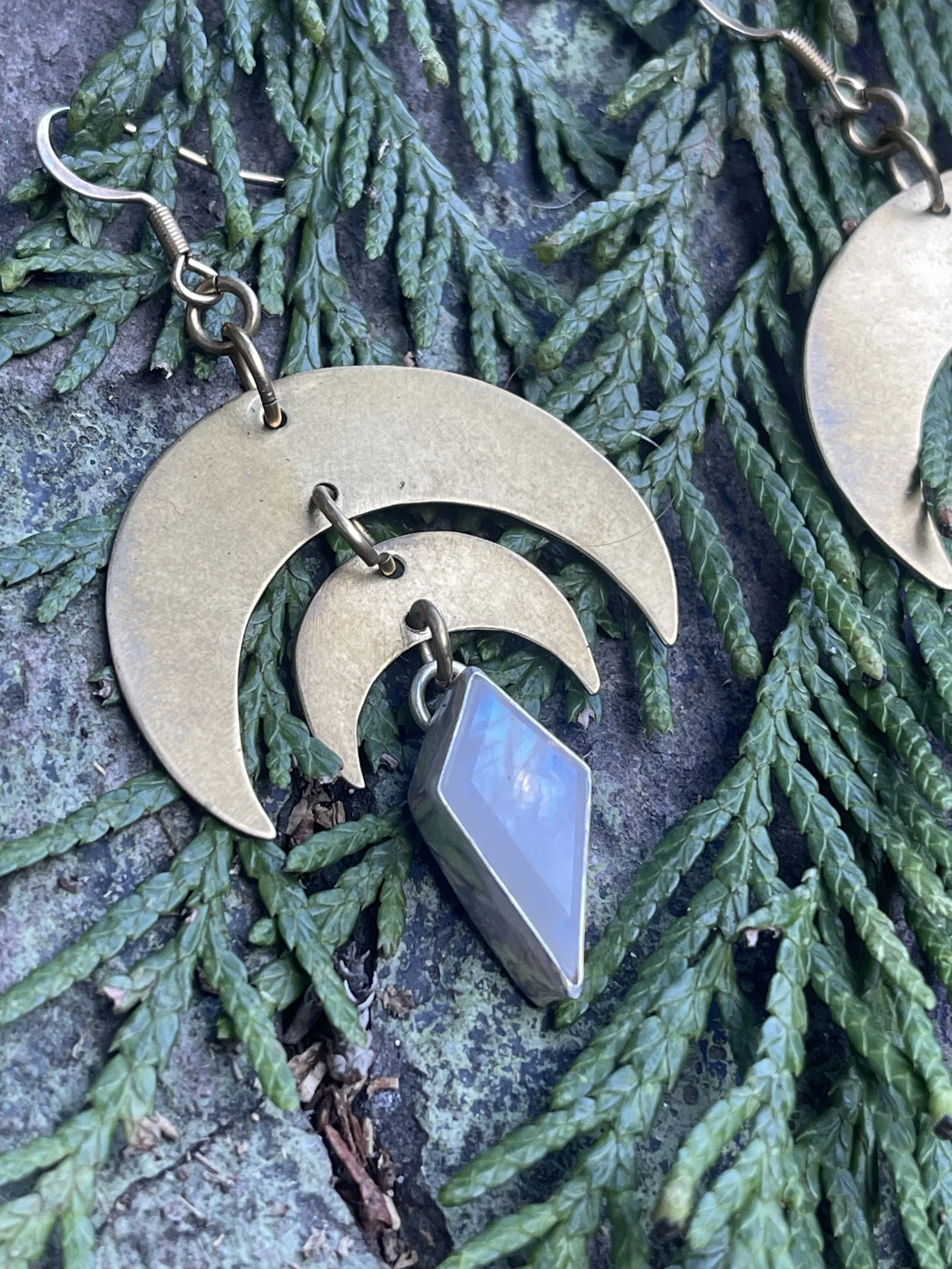 Brass Crescent Moons