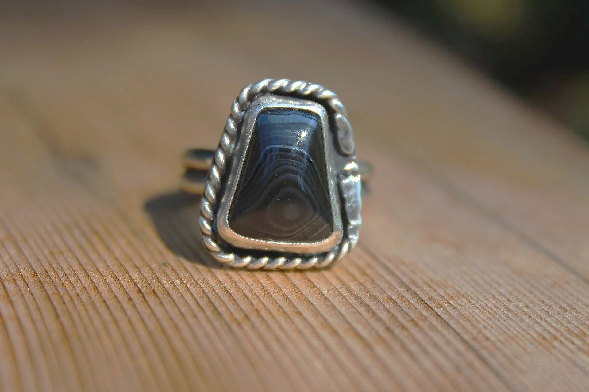 Psilomelane Ring