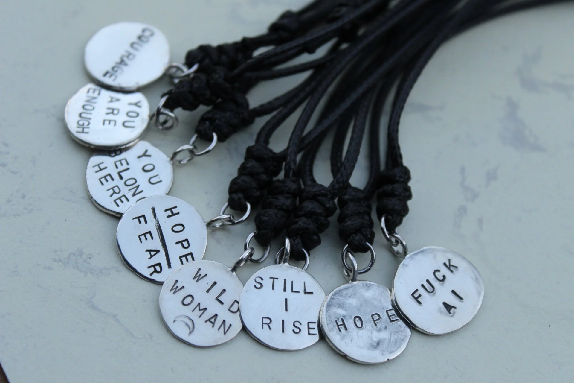 Recycled Scrap Silver Necklaces