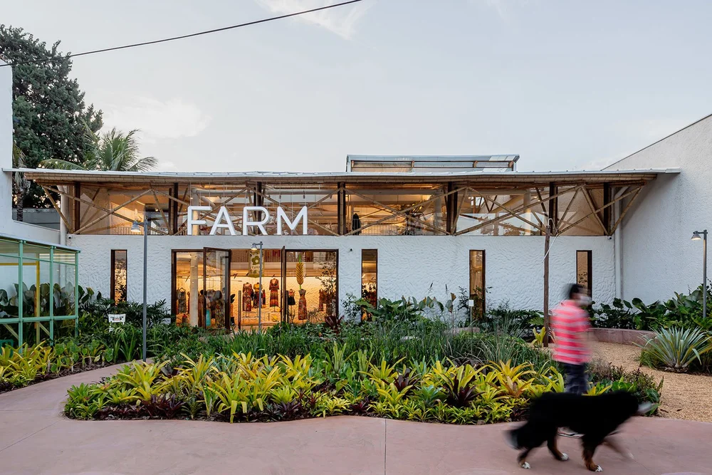 Outside FARM Store in Moema, São Paulo