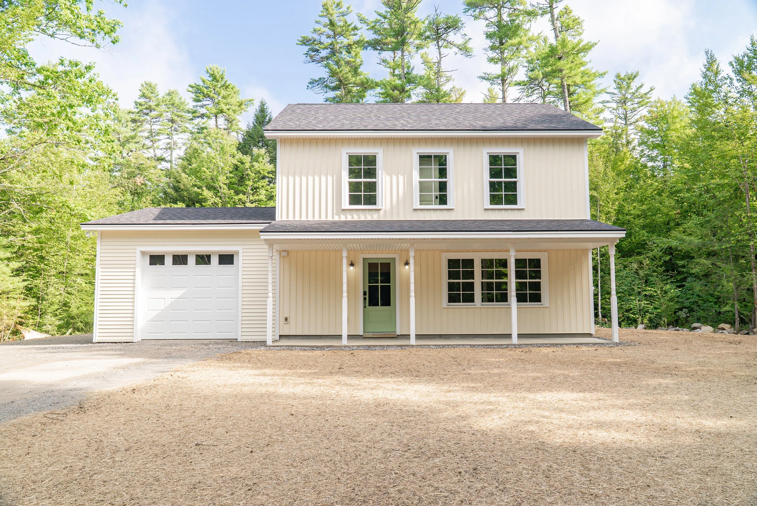 Traditional Farmhouse with Attached Garage — West Gardiner, Maine