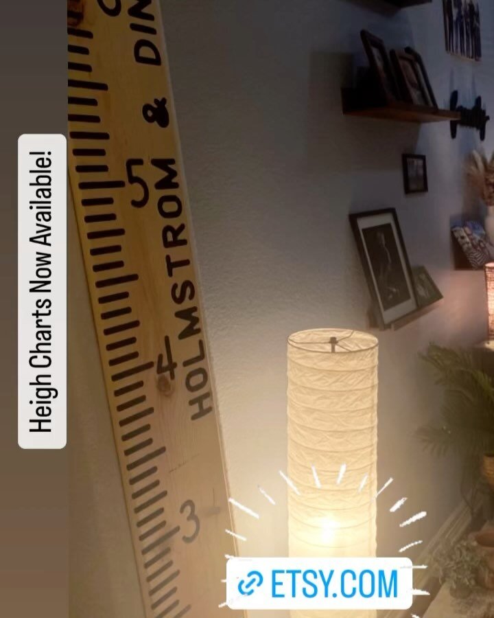 Height Charts are now available! Fully customizable text and colors to show your family name or each child&rsquo;s name. Capture the important moments as your family grows! DM or https://www.etsy.com/shop/TrueImageWoodworks  #handmade #woodworking #w