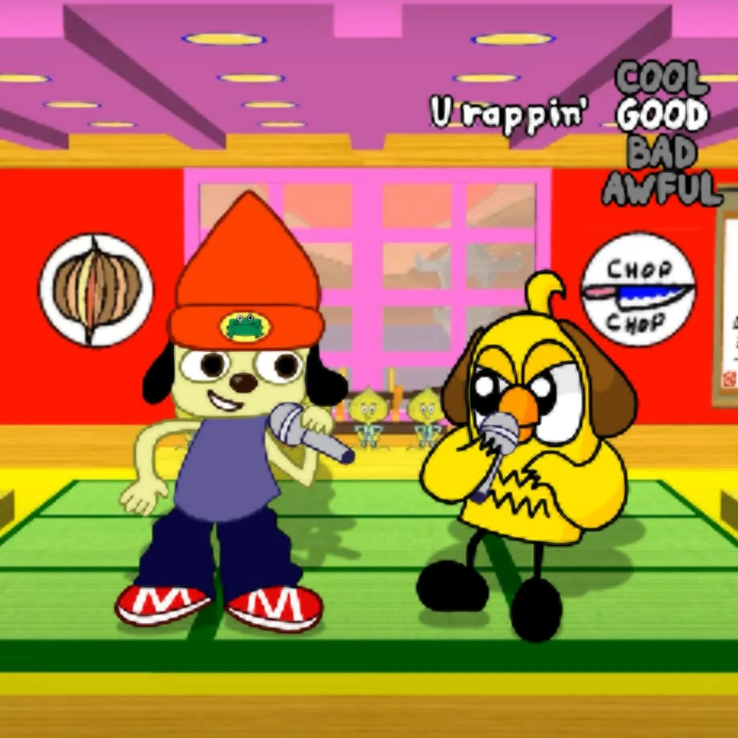 PaRappa the Rapper x Ducky Dog Cake! 🎤👾

#parappafanart #parappatherapper #duckydogcake #comics #indiecomic #indiecomics #connecticutartist #nerdart #webcomics #art #webcomic #terrificon2025