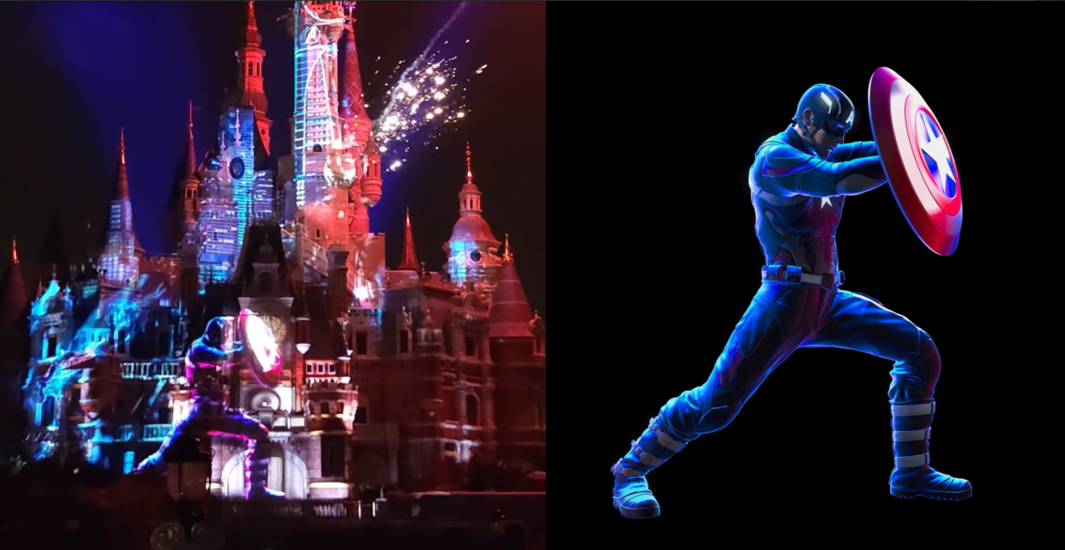 ILLUMINATE! Shanghai Disneyland - MARVEL character animation