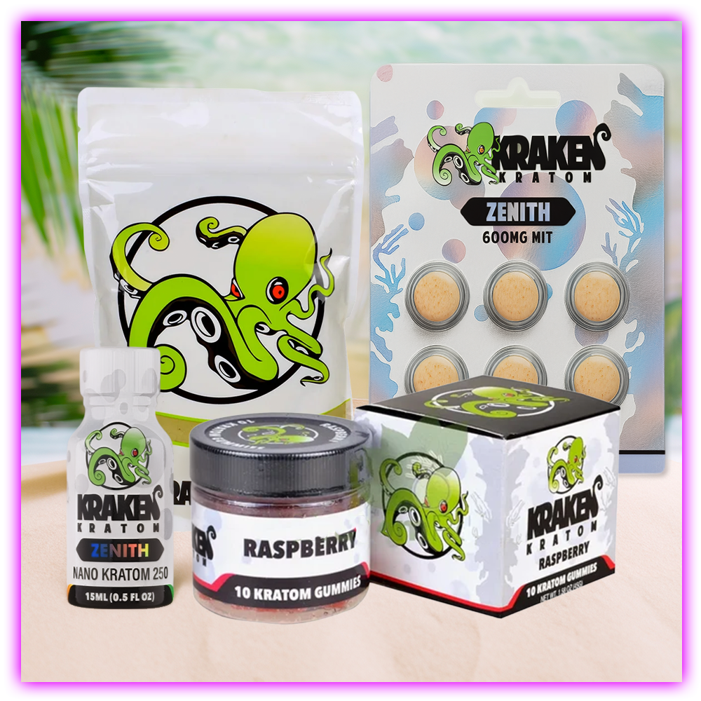 Kraken Kratom Extracts, Capsules, Powder and Liquid
