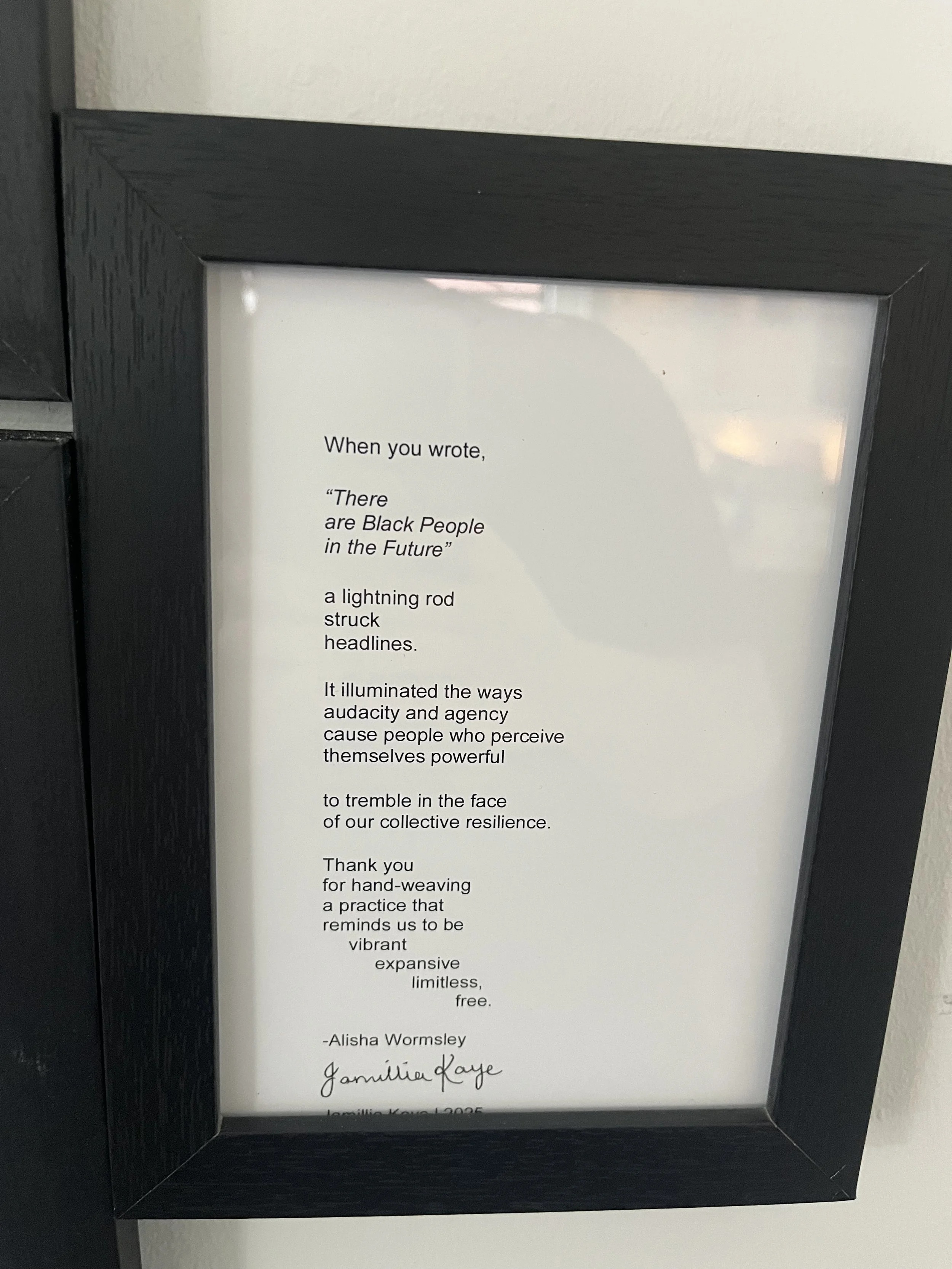 Alisha Wormsley Poem