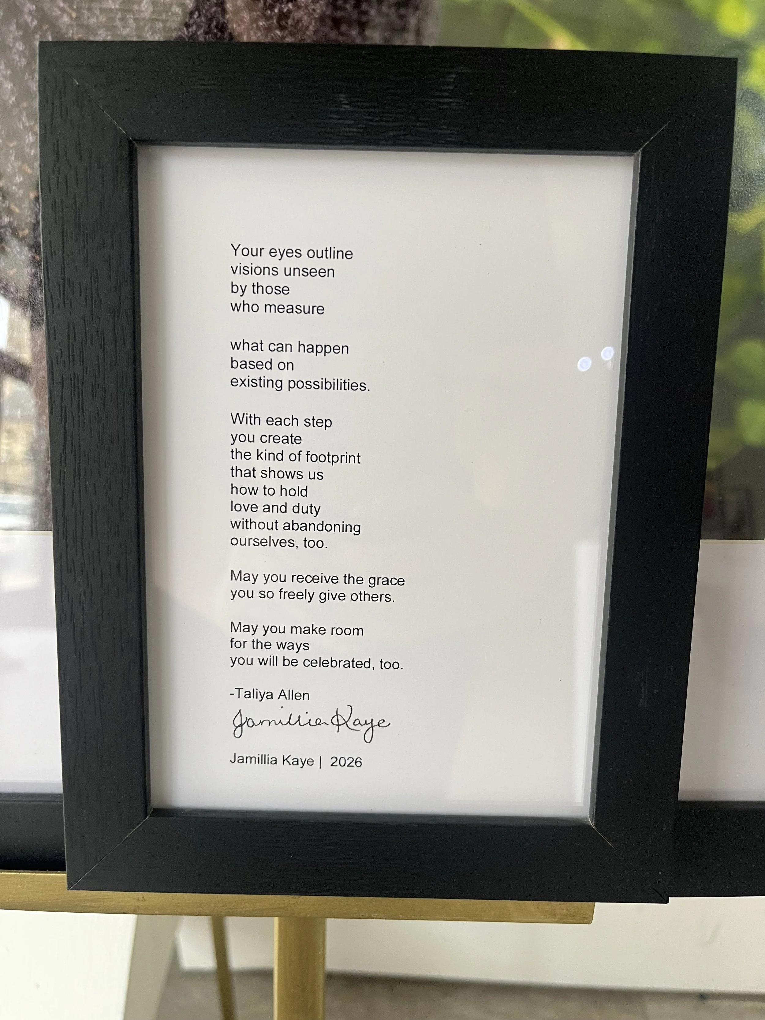 Taliya Allen Poem