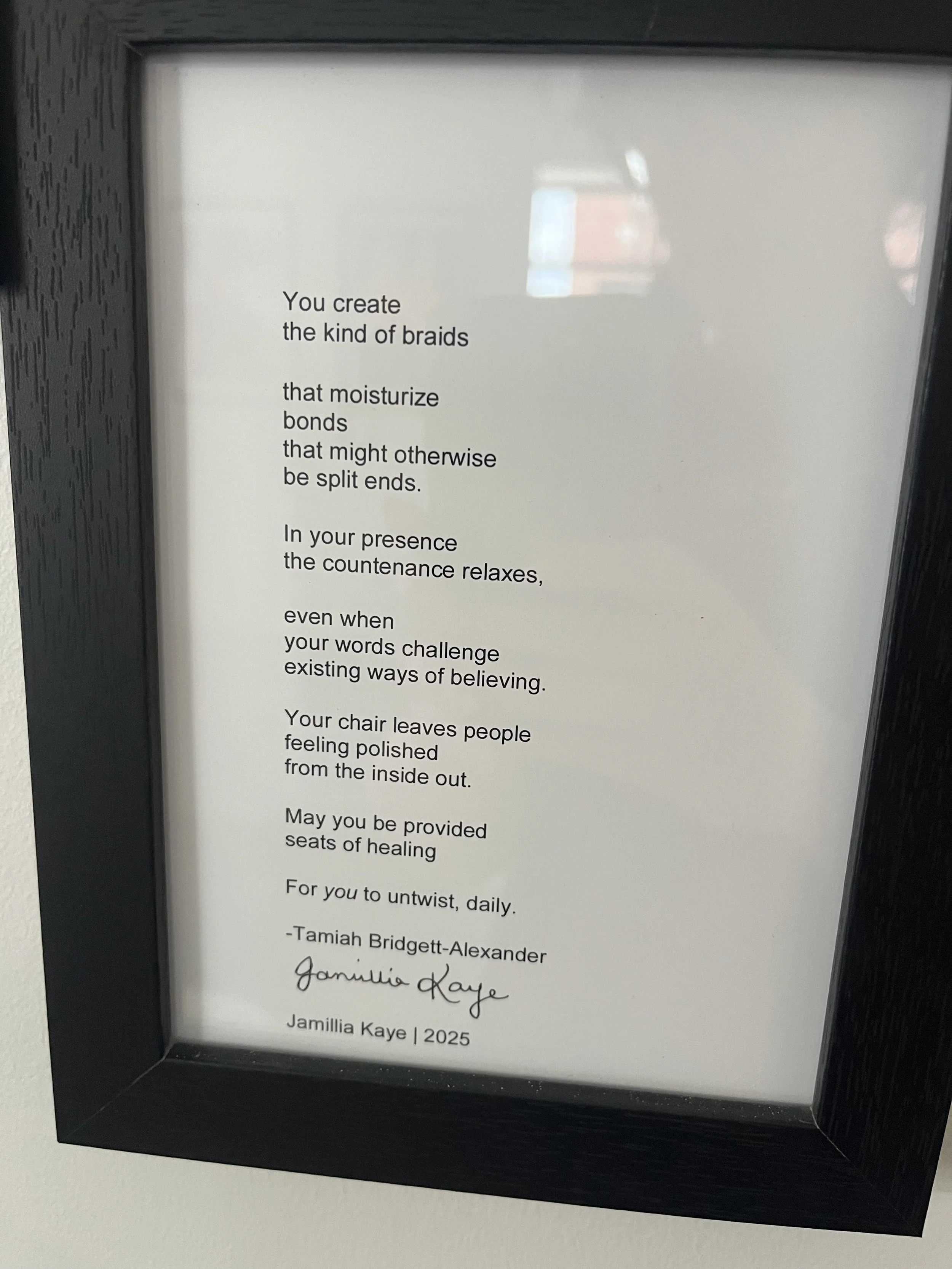 Tamiah Bridgett-Alexander Poem