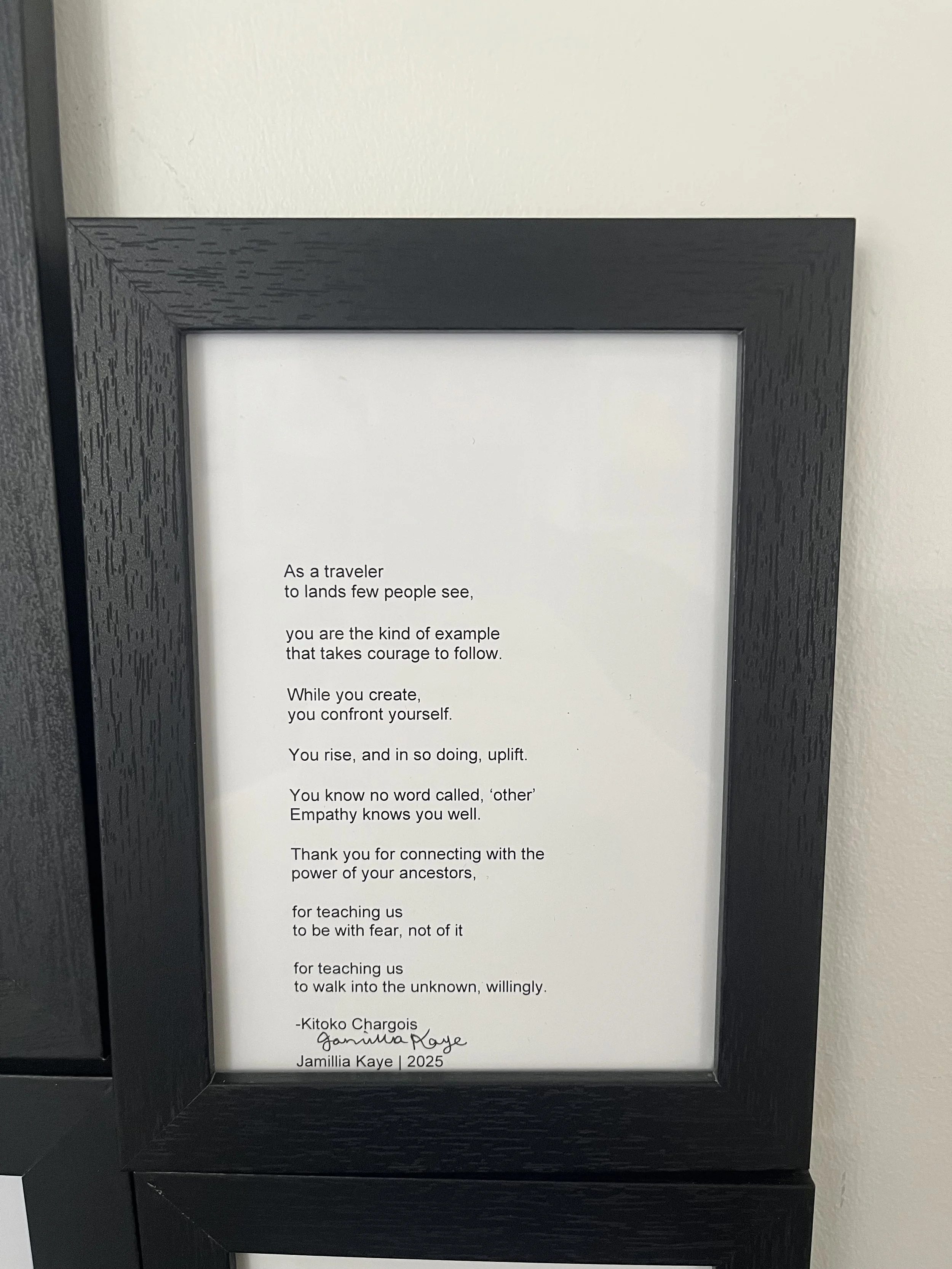 Kitoko Chargois Poem