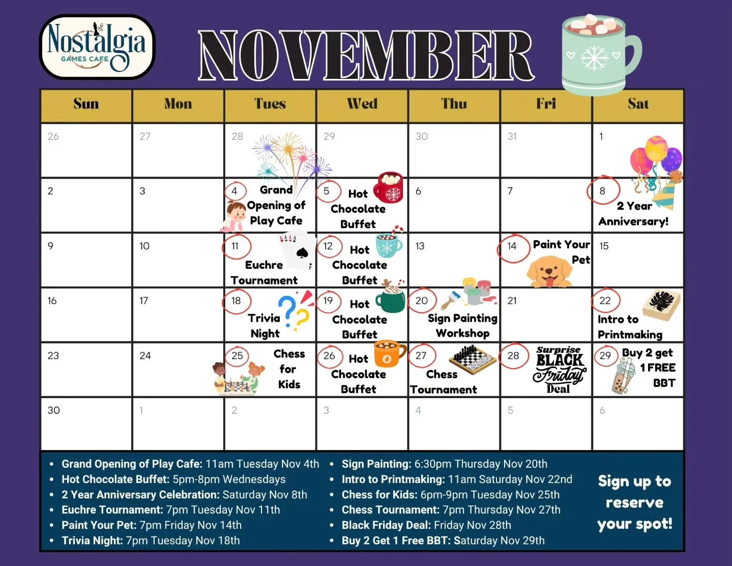 November events are here! 🤗
There's lots to celebrate and lots to do! 🎉
Check out the event details on our website! 
#november #burlingtonevents #thingstodo