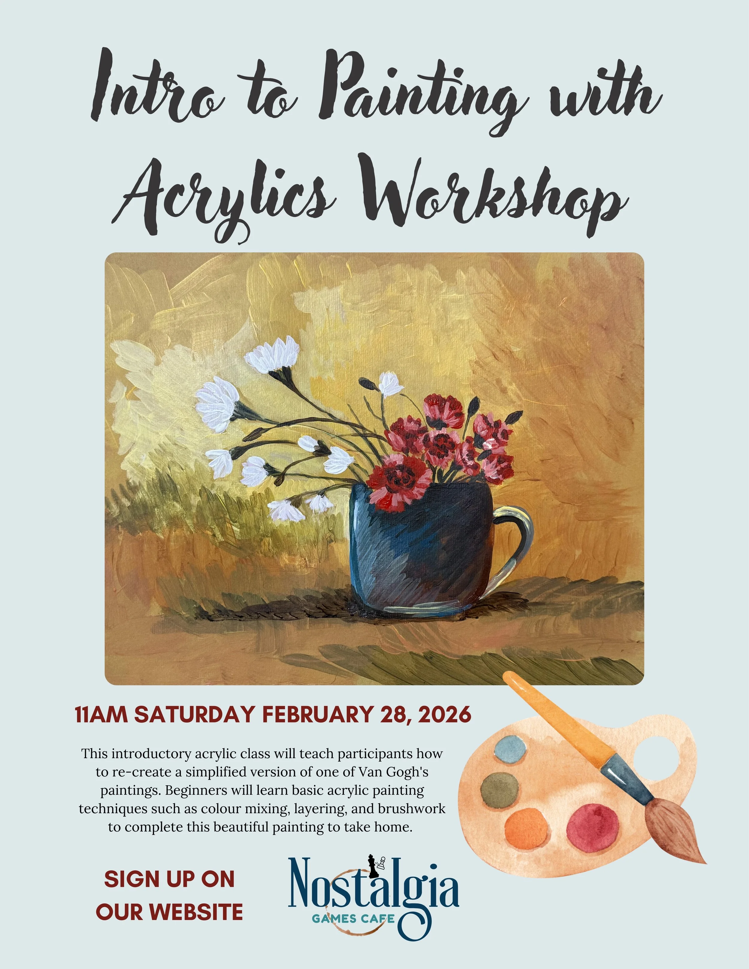 Intro to Painting with Acrylics Workshop