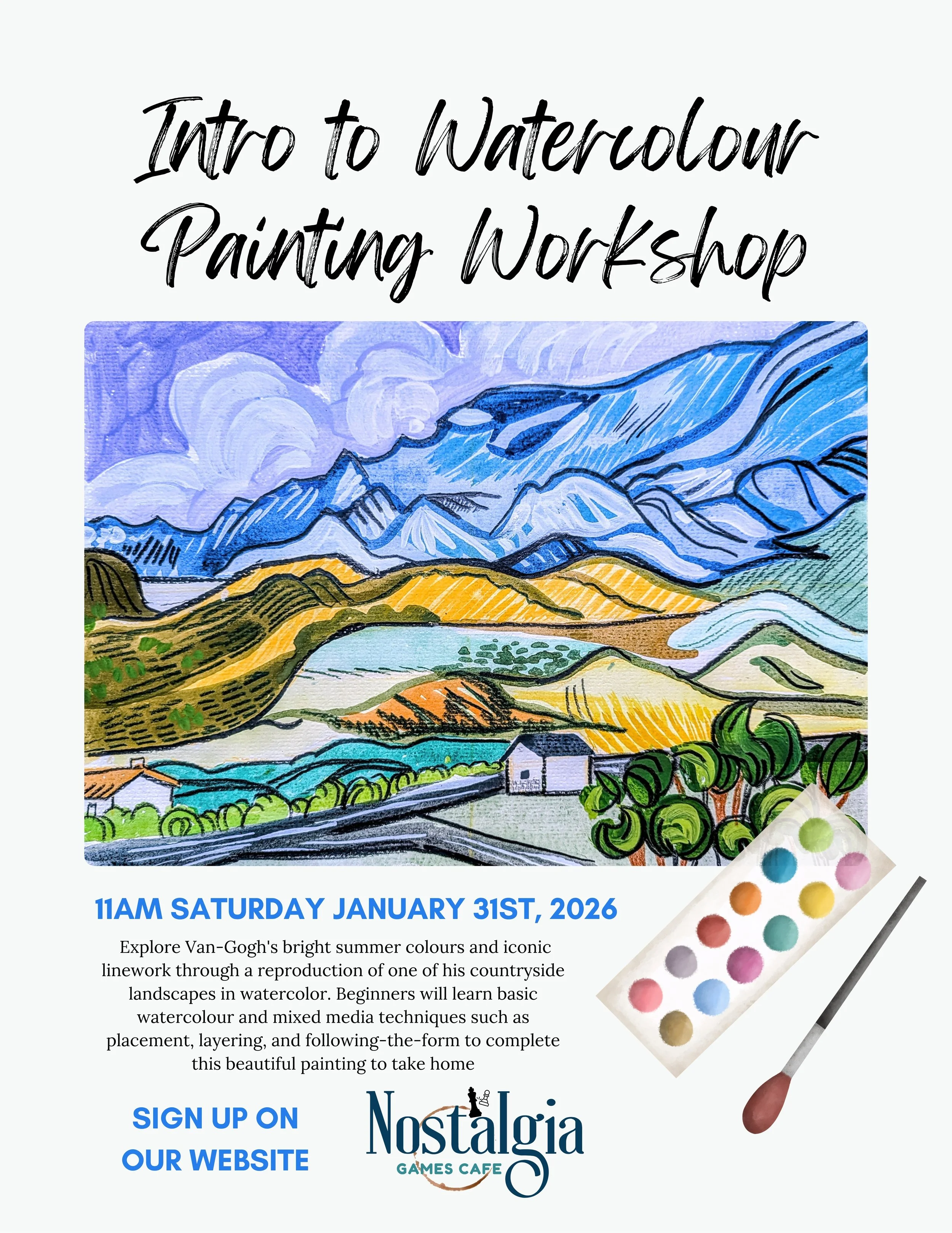 Intro to Watercolour Painting Workshop
