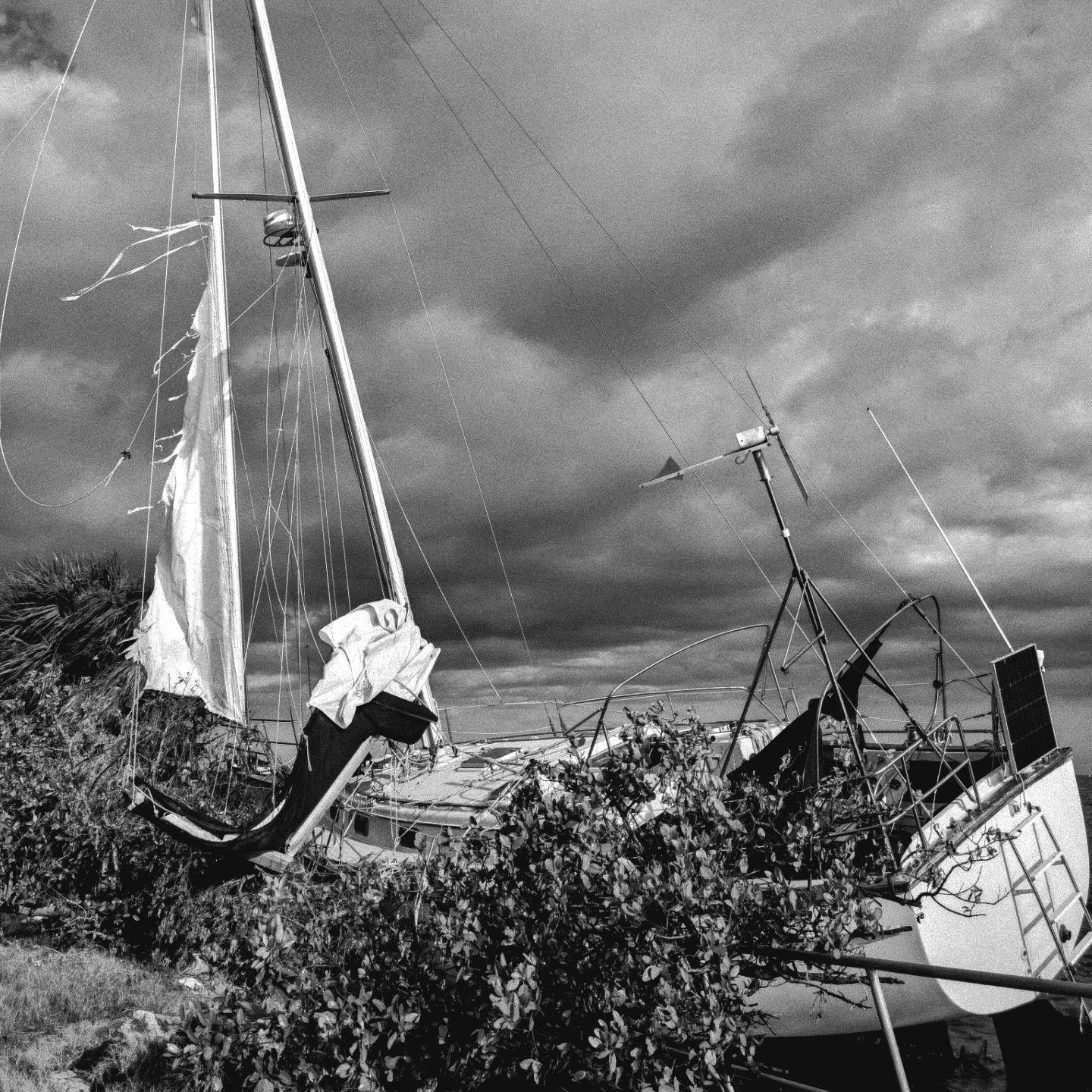 #hurricanemilton #sailboats #blackandwhitephotography
