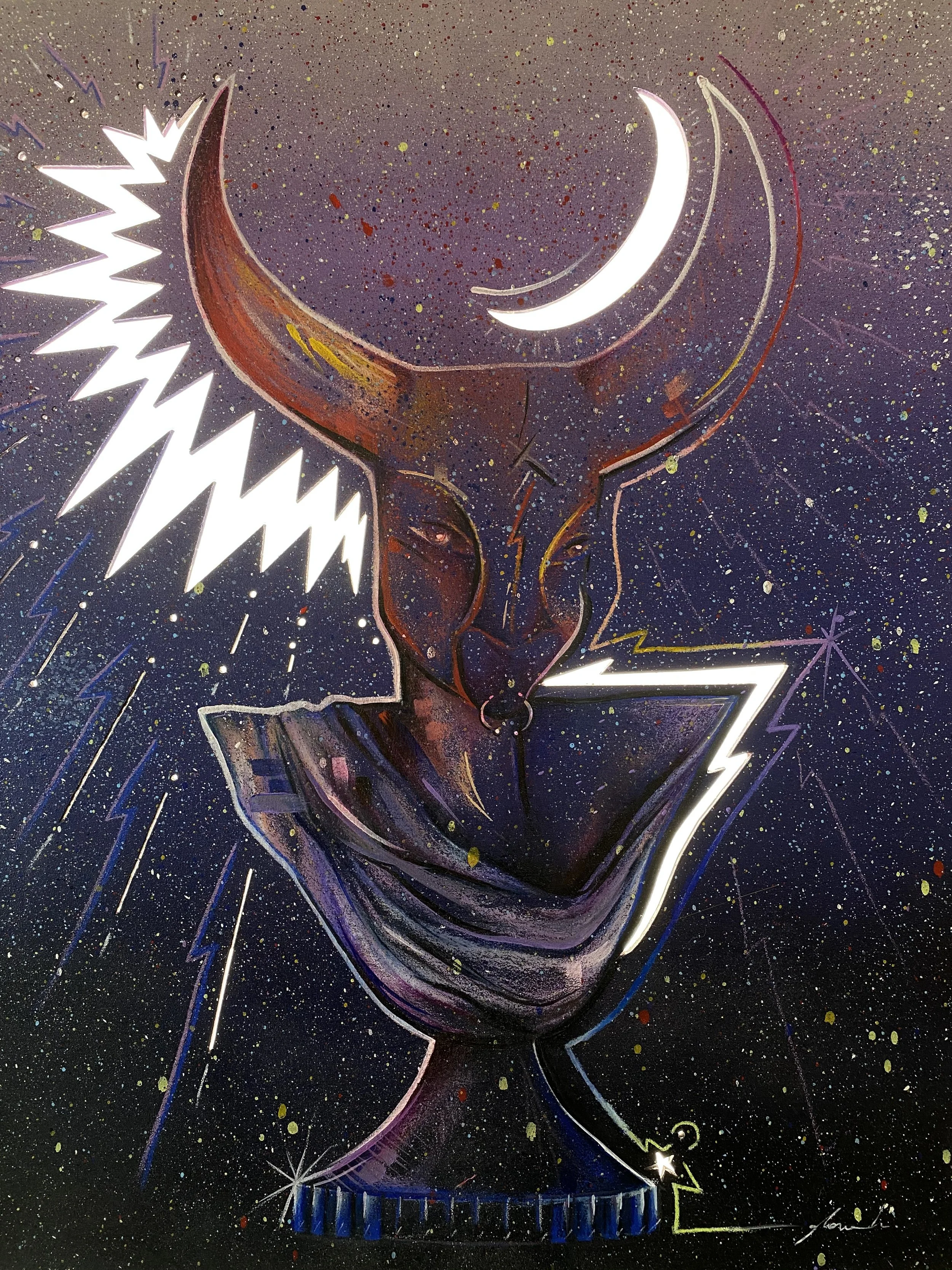 Bull at Dusk by Latin for Glory