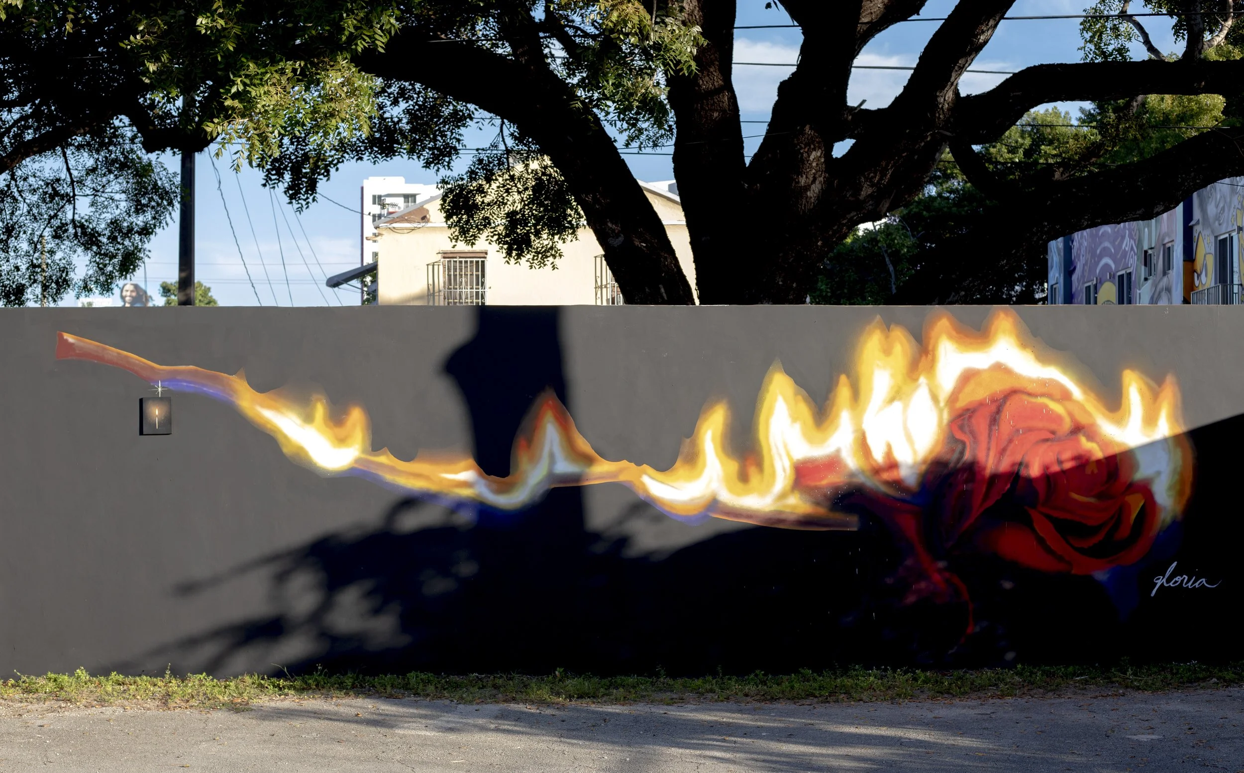 CHISPAS Mural by Gloria Hernando in Miami
