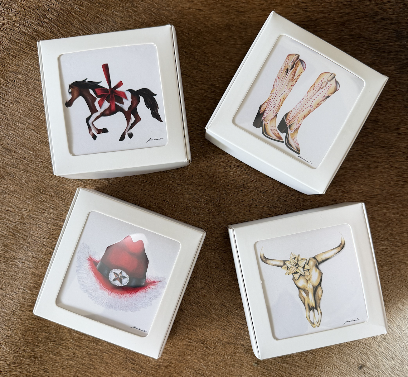 Wild West Holiday Card Set