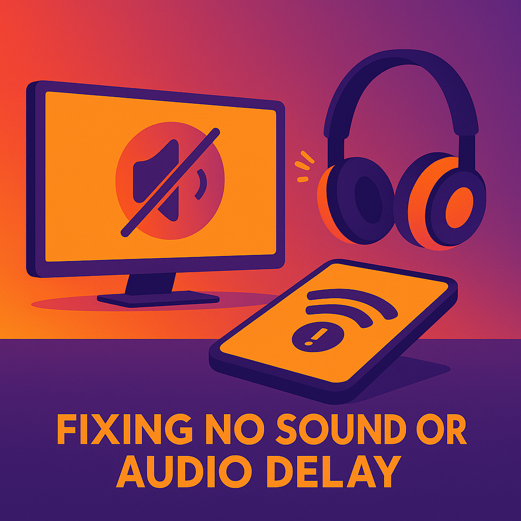 Fixing No Sound or Audio Delay