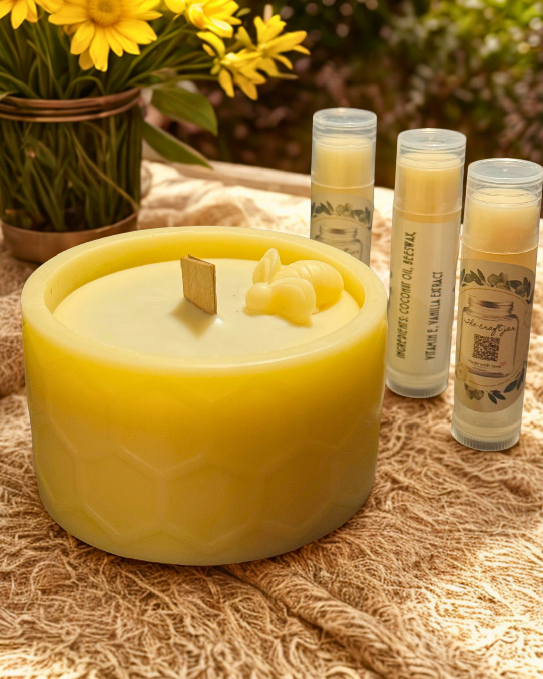 Beeswax Honeycomb Candle