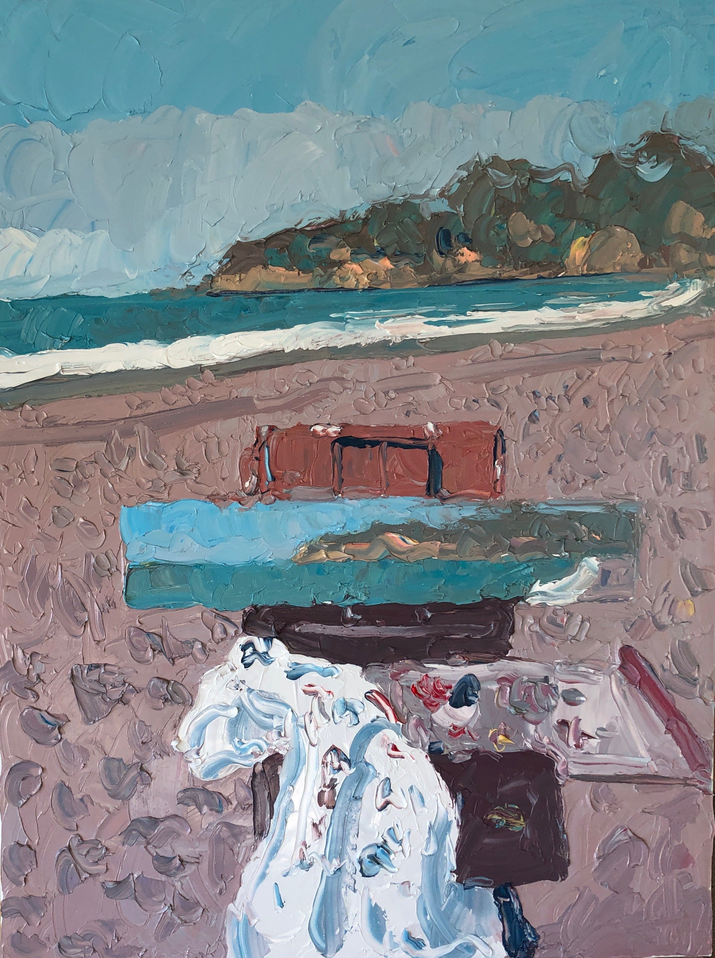 "Muir Beach," 36"x48," Watersoluble oil