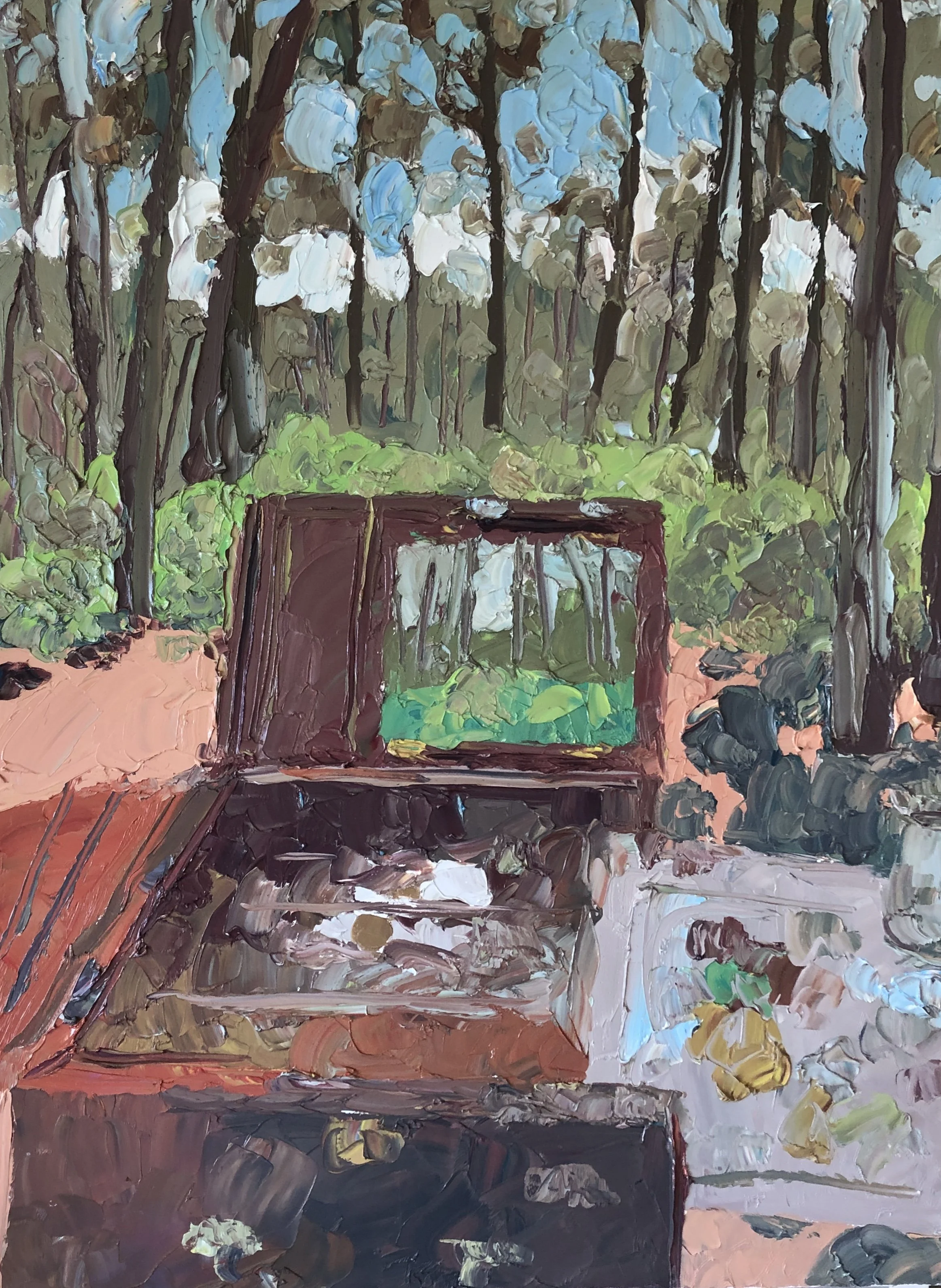 "Salt Point State Park," 36"x48," Watersoluble oil