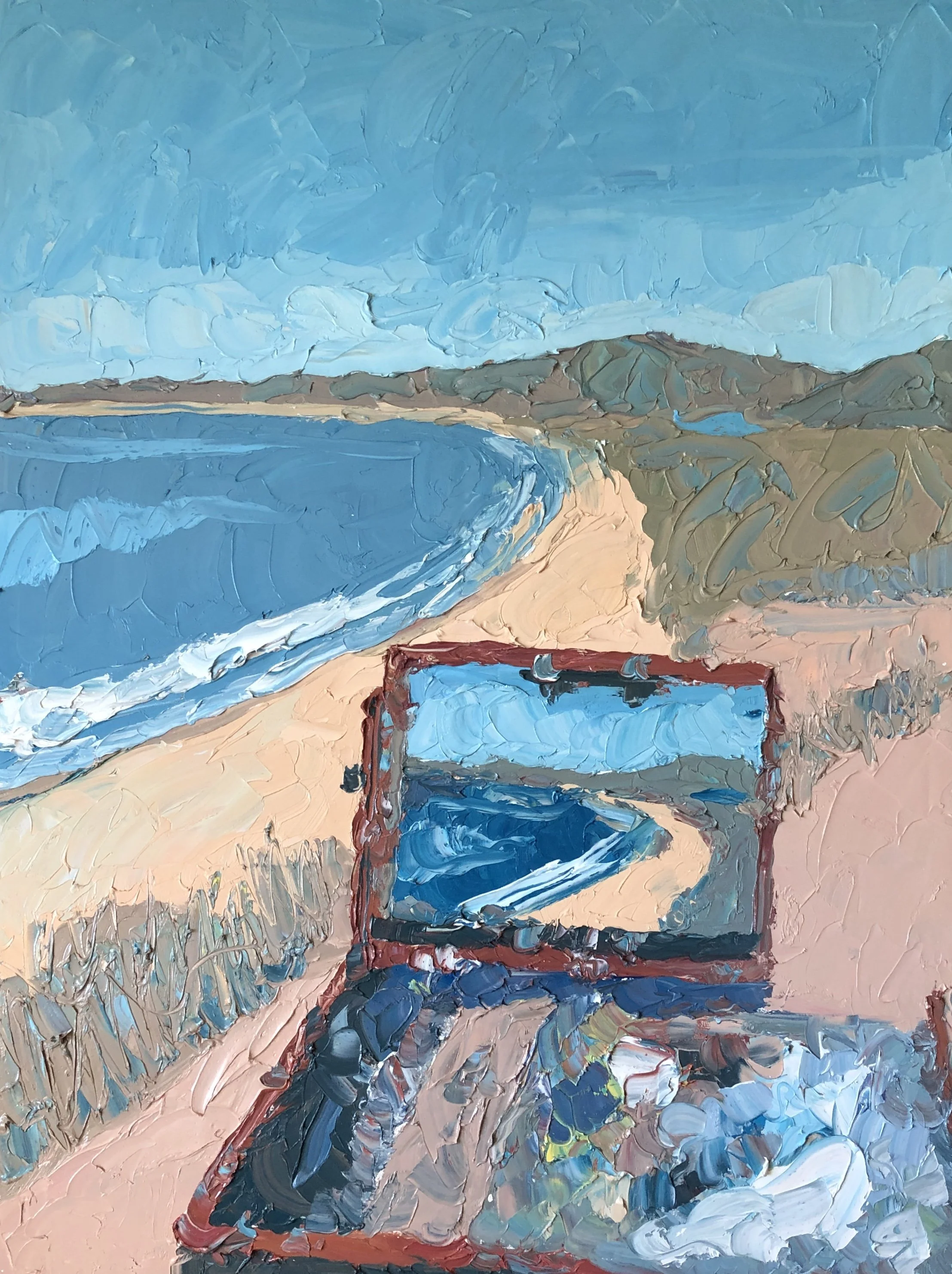 "Stinson Beach," 36"x48," Watersoluble oil