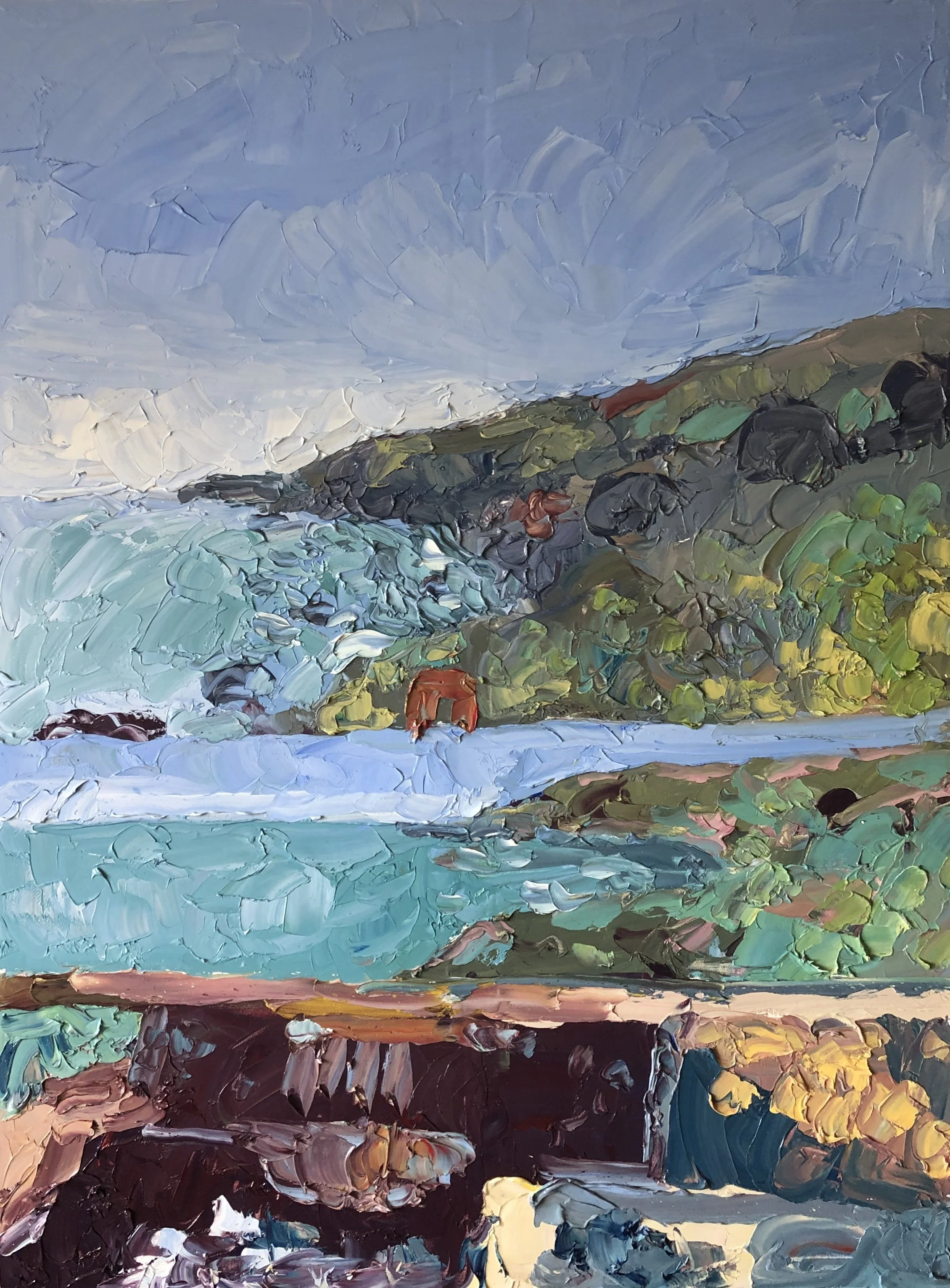 "Slide Ranch," 36"x48," Watersoluble oil