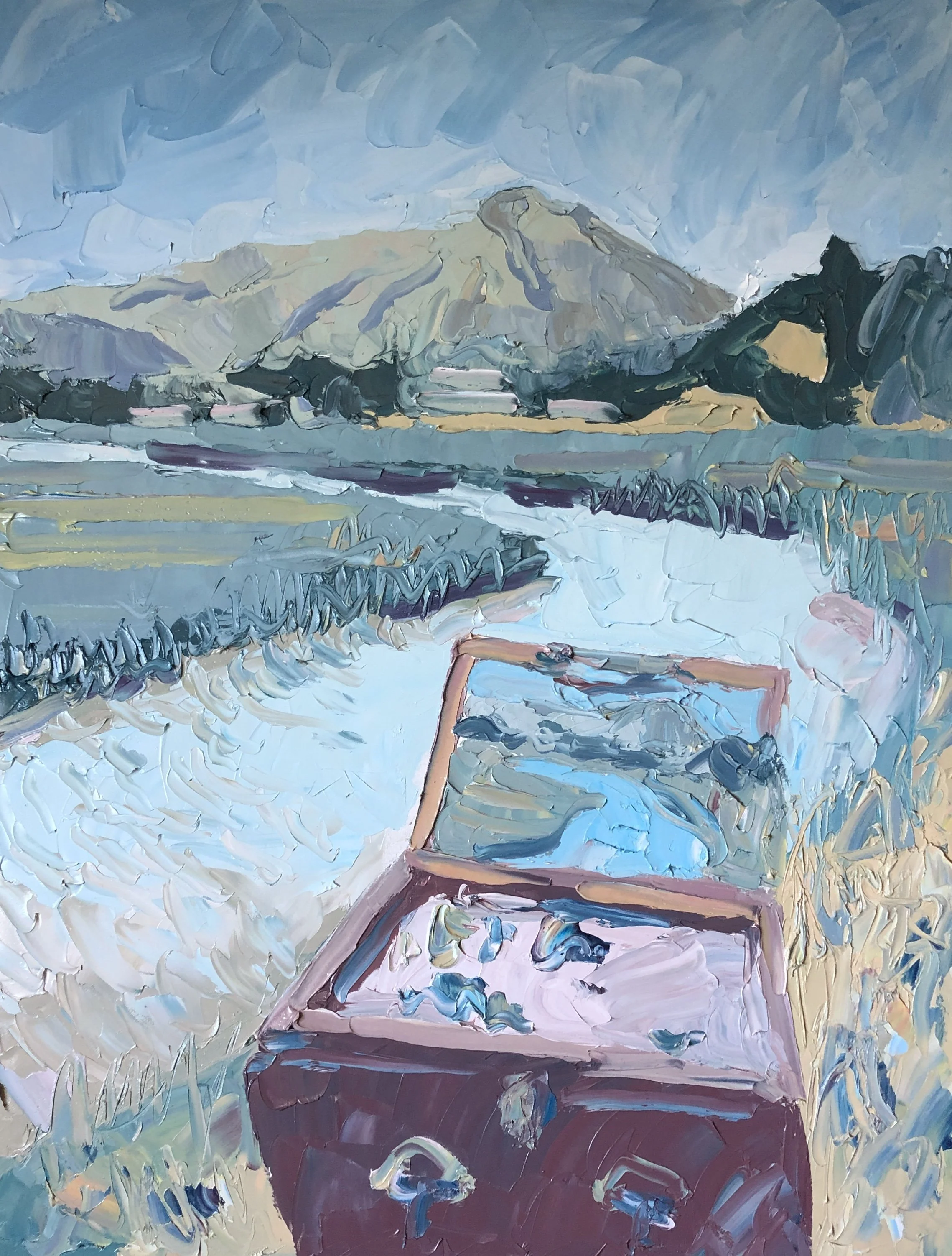"Strawberry Cove," 36"x48," Watersoluble oil
