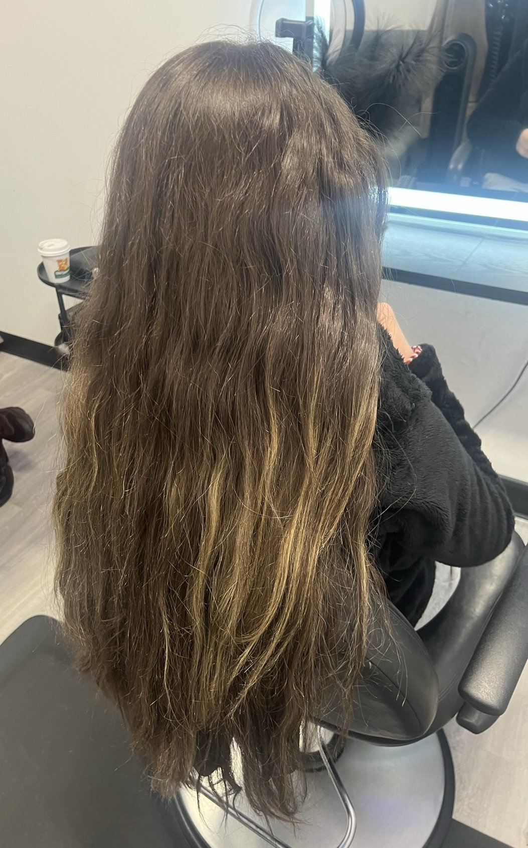 BEFORE- hadn't been to the salon in over 2 years