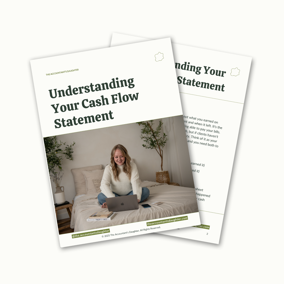 Downloadable PDF titled: Understanding Your Cash Flow Statement. Preview Image of titled and second page