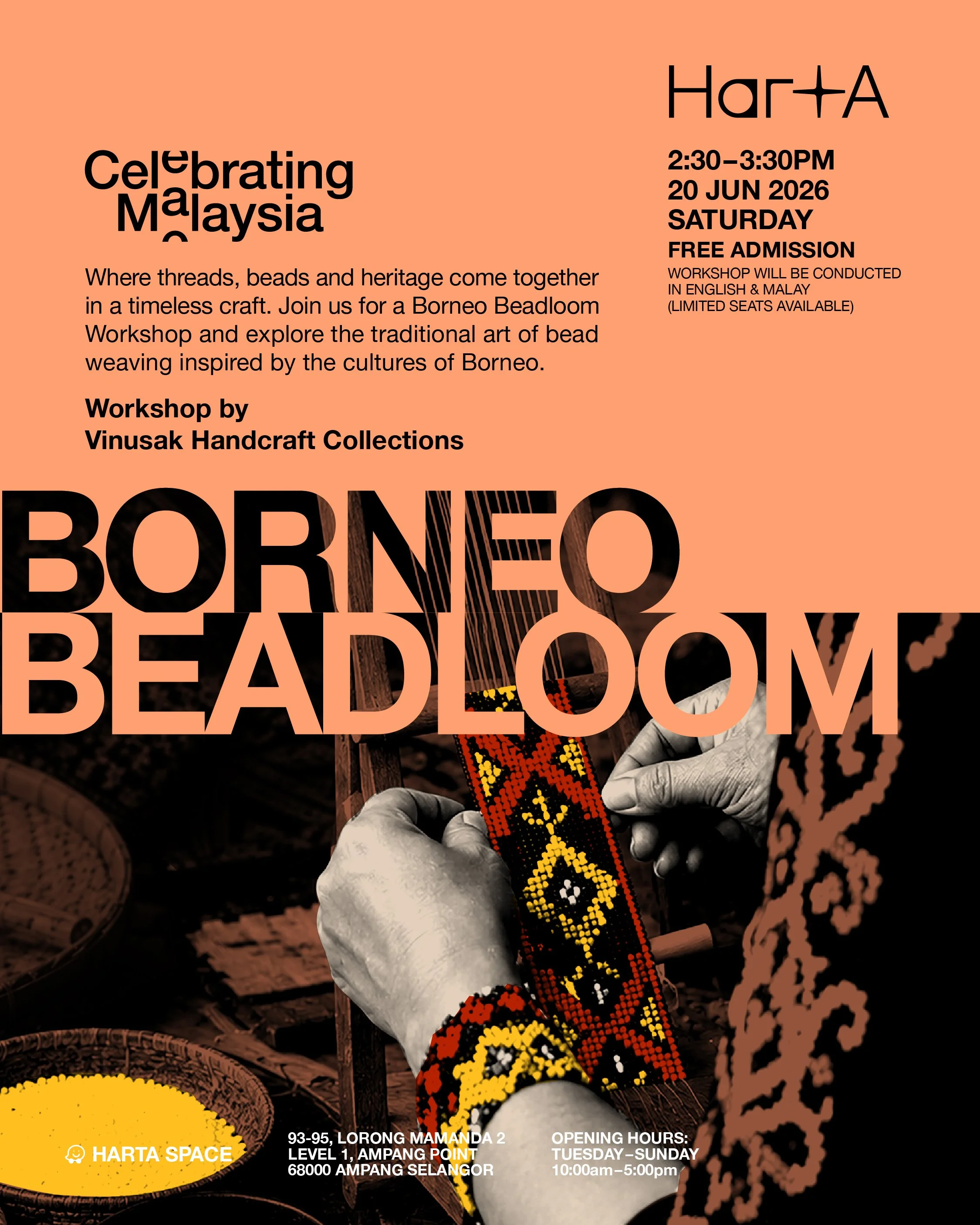Celebrating Malaysia: Borneo Beadloom Workshop