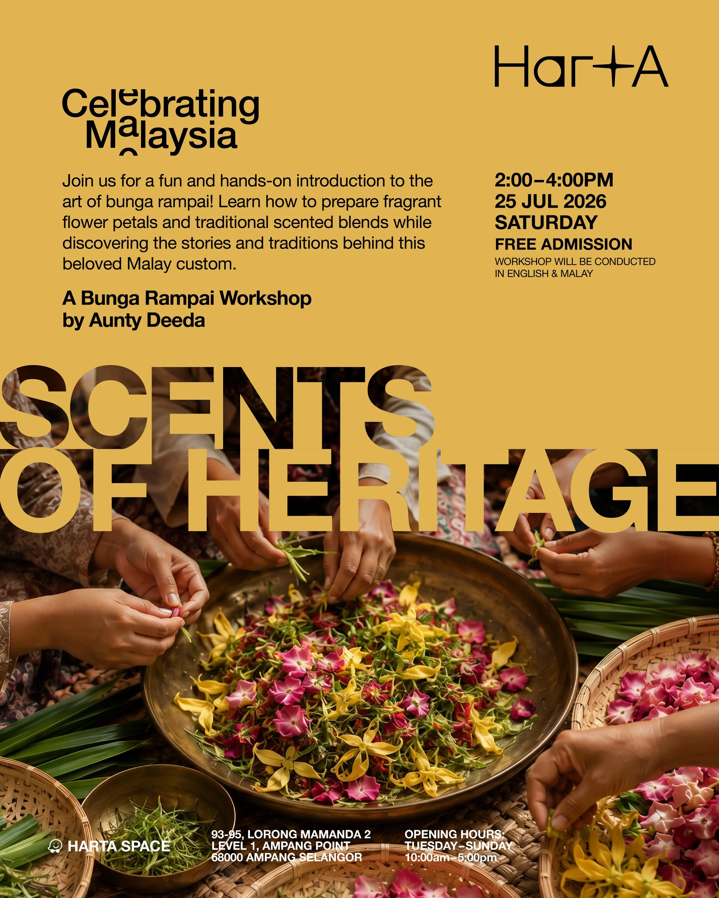 Celebrating Malaysia : Scents of Heritage : A Bunga Rampai Workshop