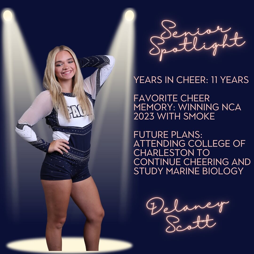 Senior Spotlight Sunday! #allstarcheer #senioryear #allaboutthepack #charlestonsc #seniorspotlight