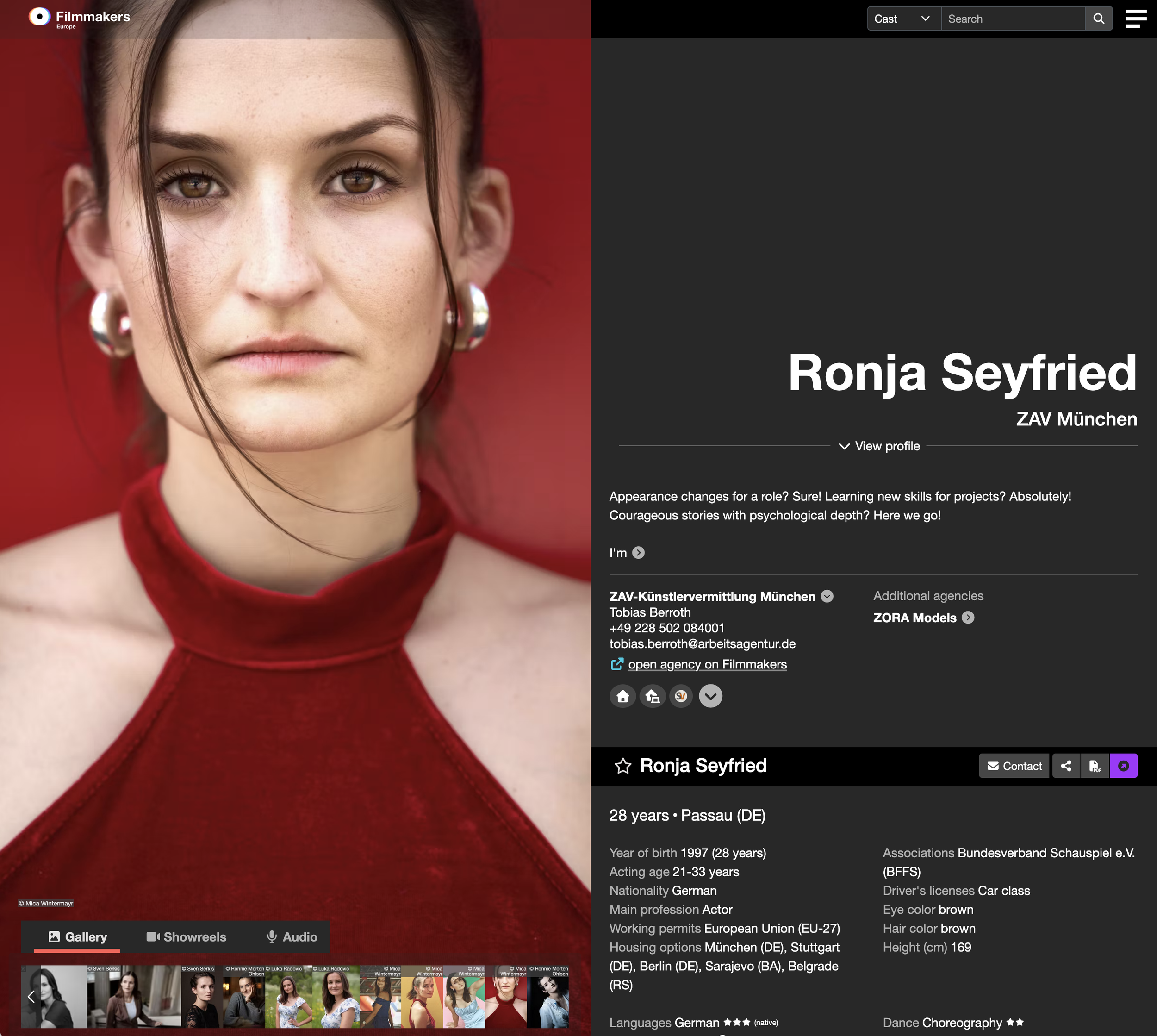 Ronja Seyfried - Schauspielerin