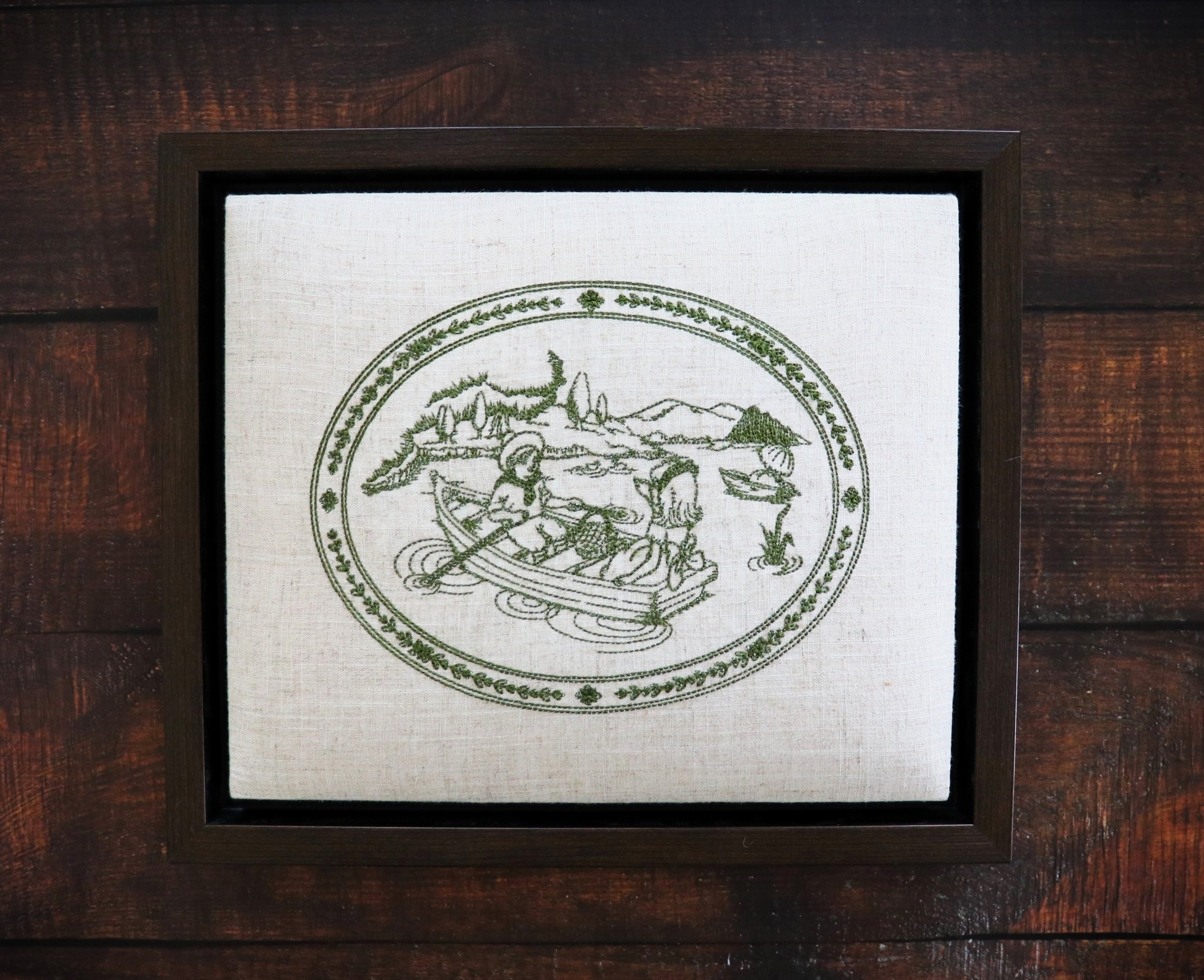 "Enchanted Sail" Embroidery Wall Art