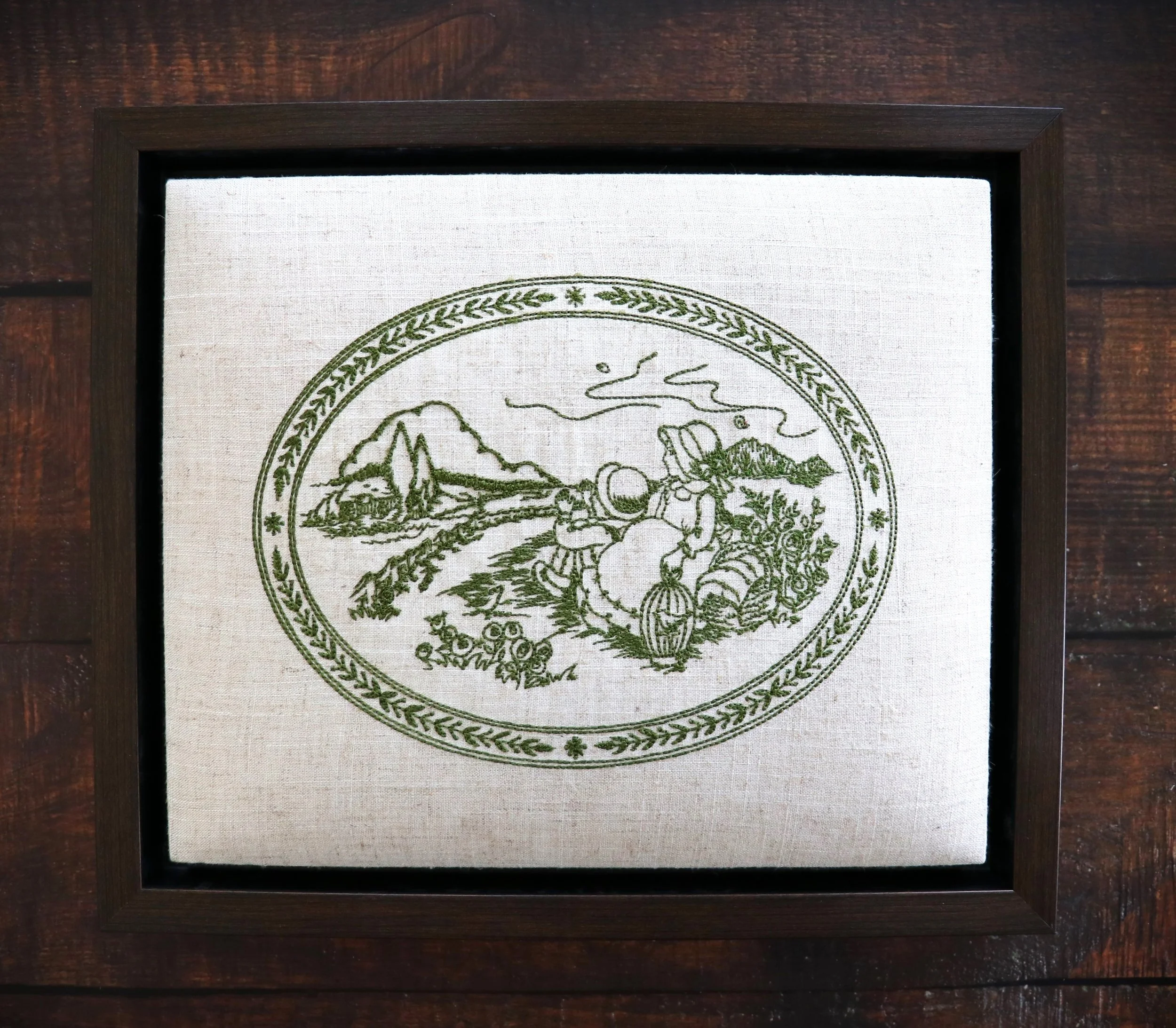 "Whispering Woods" Embroidery Wall Arts