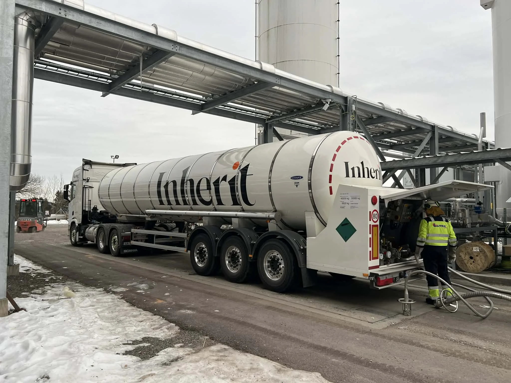 Inherit loading CO2 for carbon removal