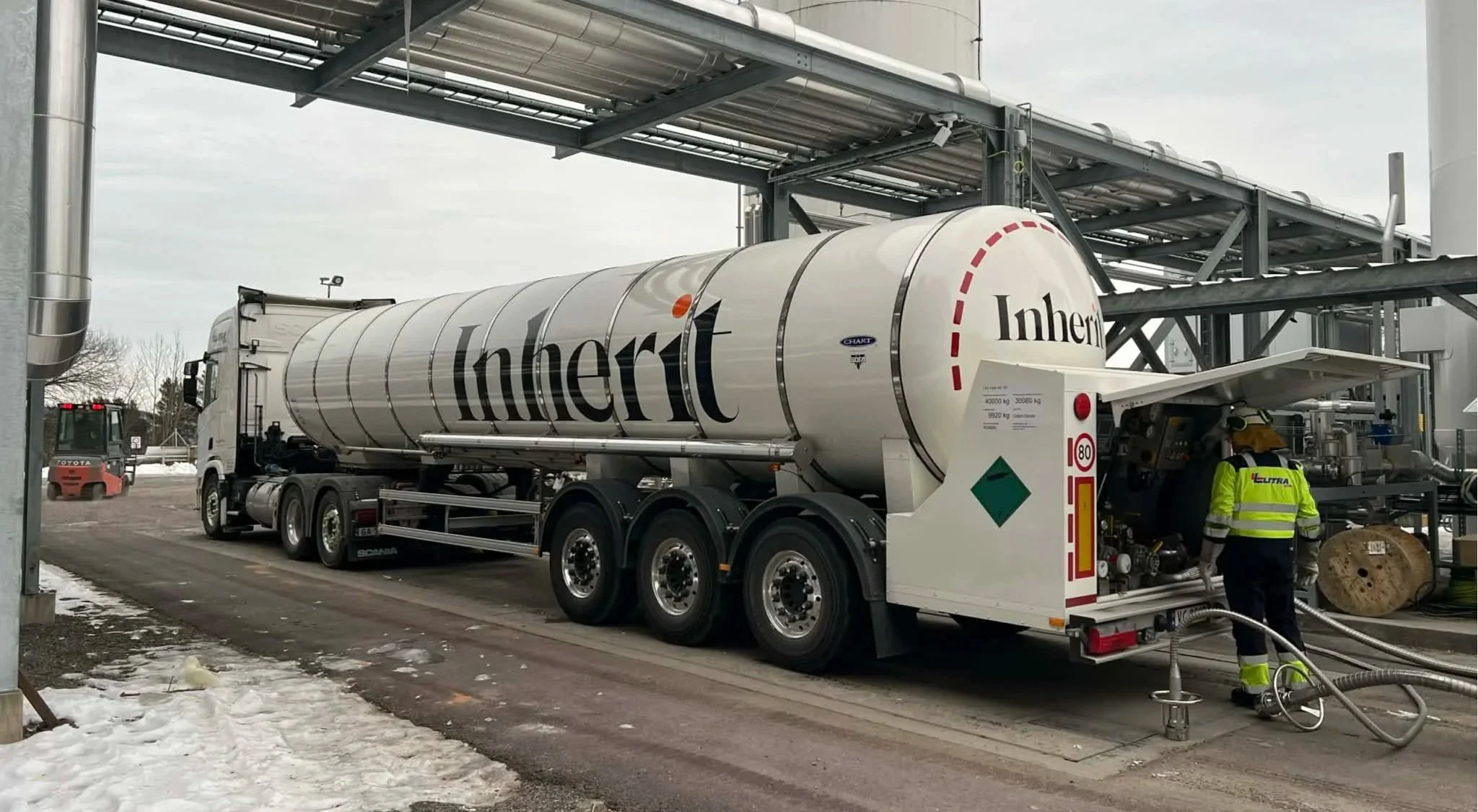 Inherit loading CO2 for carbon removal