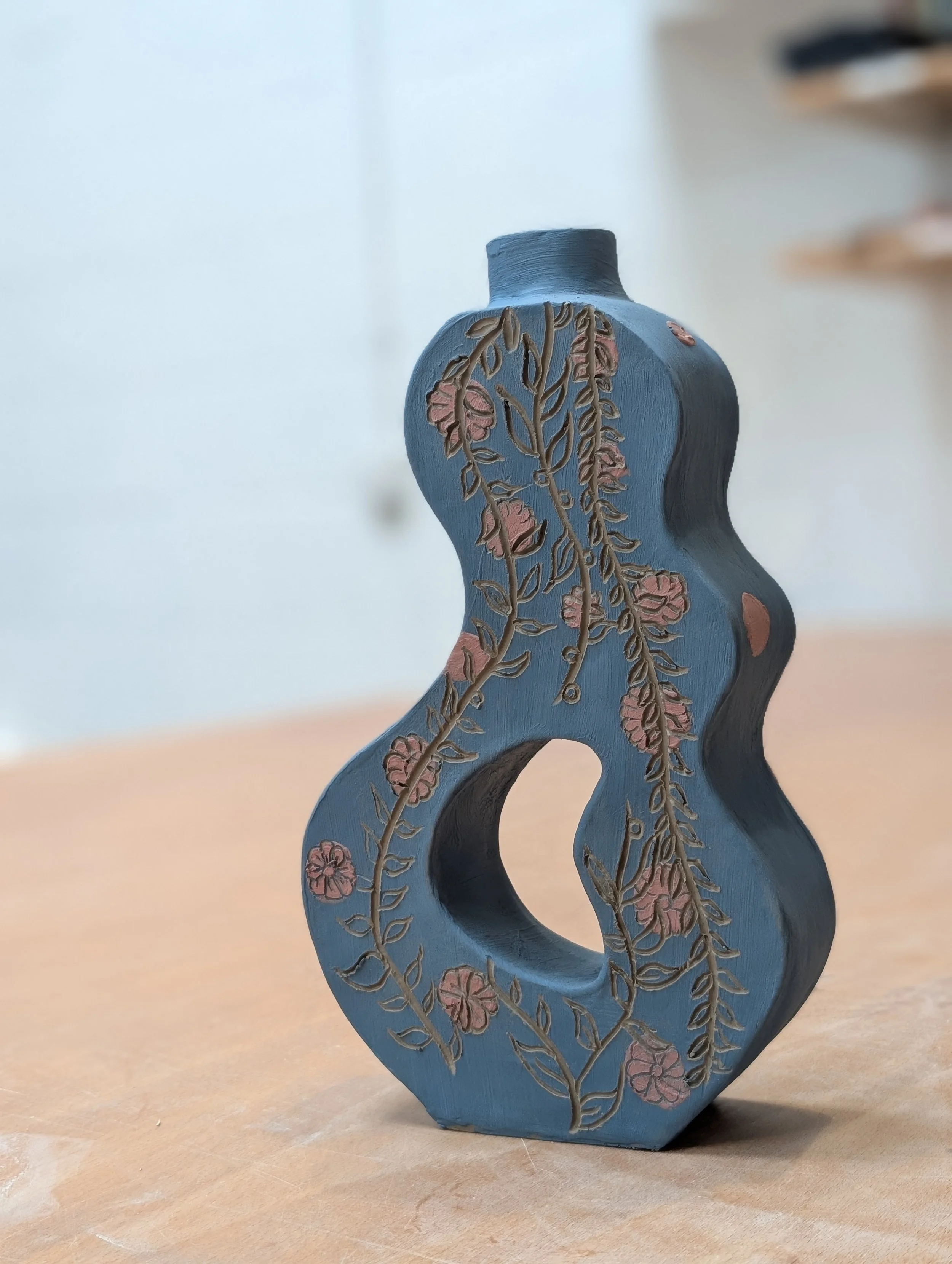 Slab-built Lamp Base