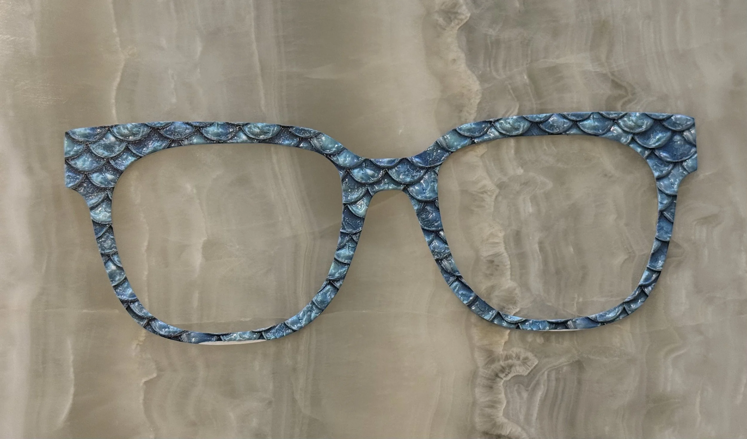 Textured Light Blue Mermaid