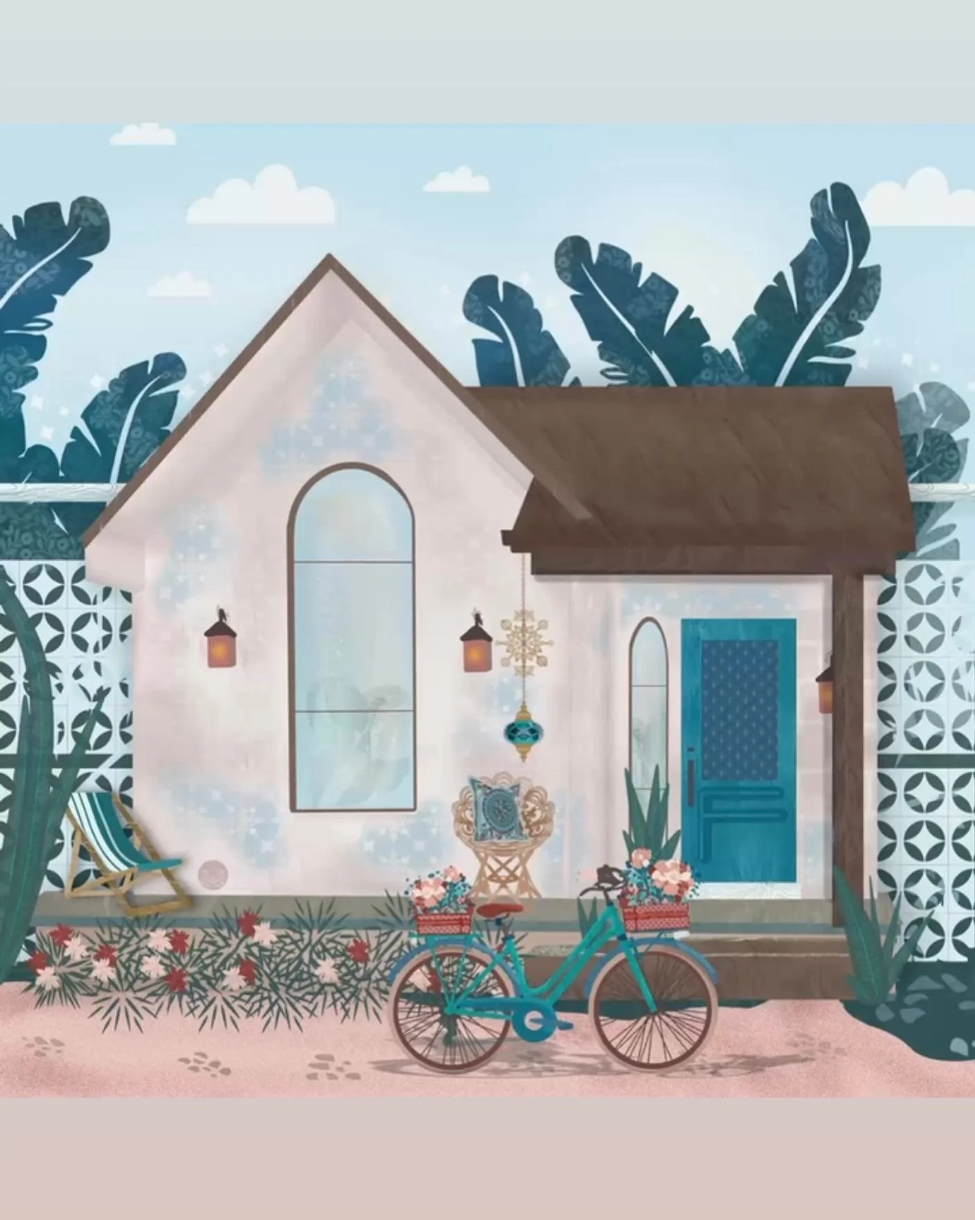 Final01, final final 02 😆🐬 not final. #sea #tinyhome #tinyhouse #illustrator #patterndesign