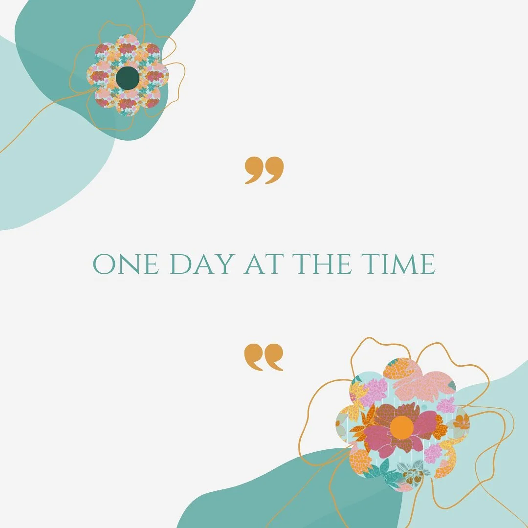 One day at the time you can build beautiful things 🧡🌸🐬