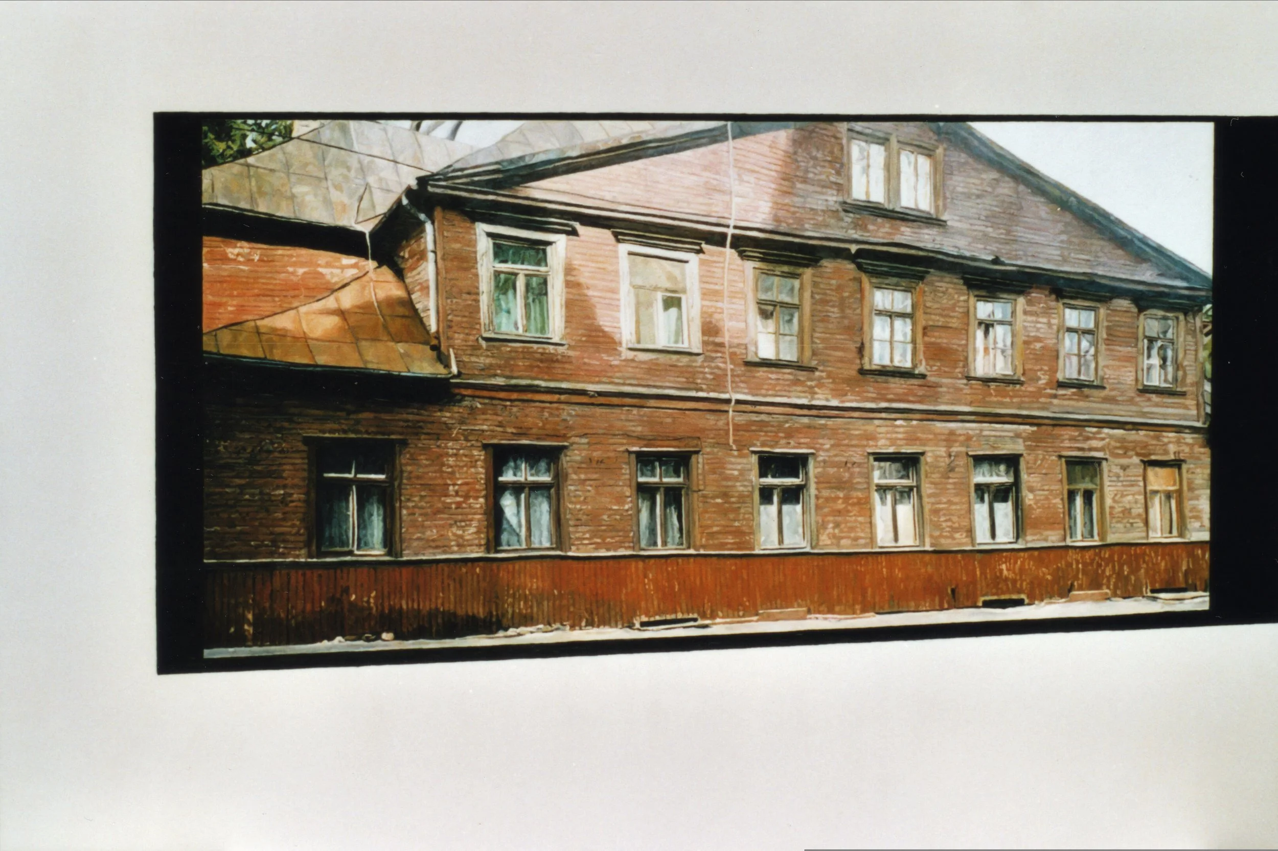 "Haus",  105 x 70 cm, Öl, Lack auf Holz, 2008