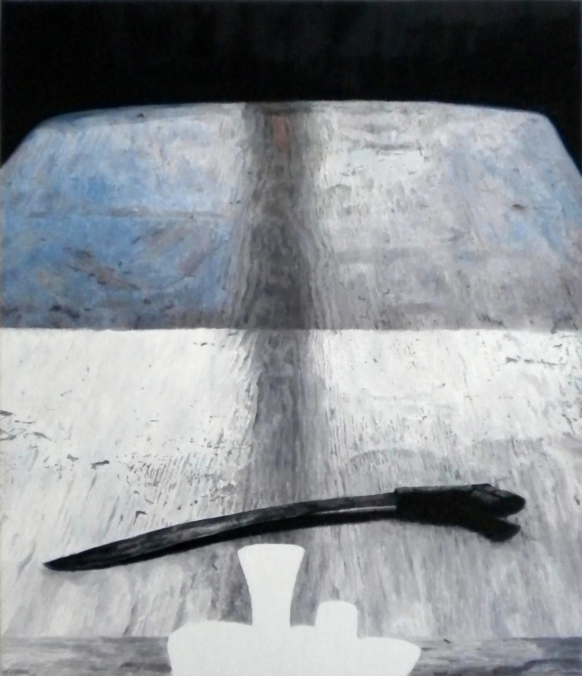 "Tabula Rasa",  76 x 65 cm, Öl auf Holz, 2018